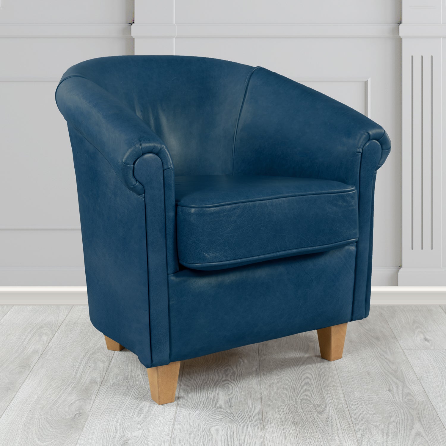 Siena Tub Chair in Crest Leather Old English Crib 5 Genuine Leather