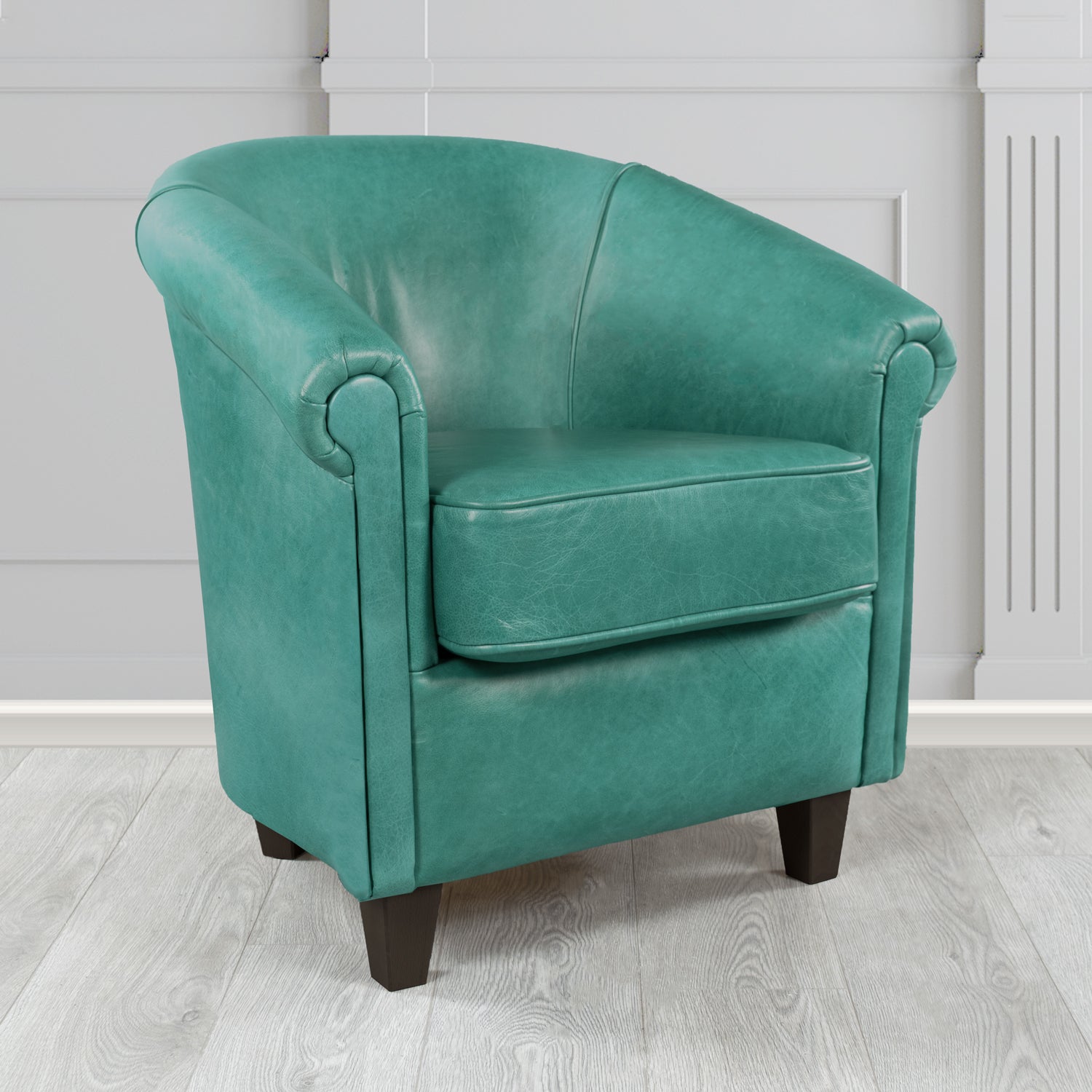 Siena Tub Chair in Crest Leather Old English Crib 5 Genuine Leather