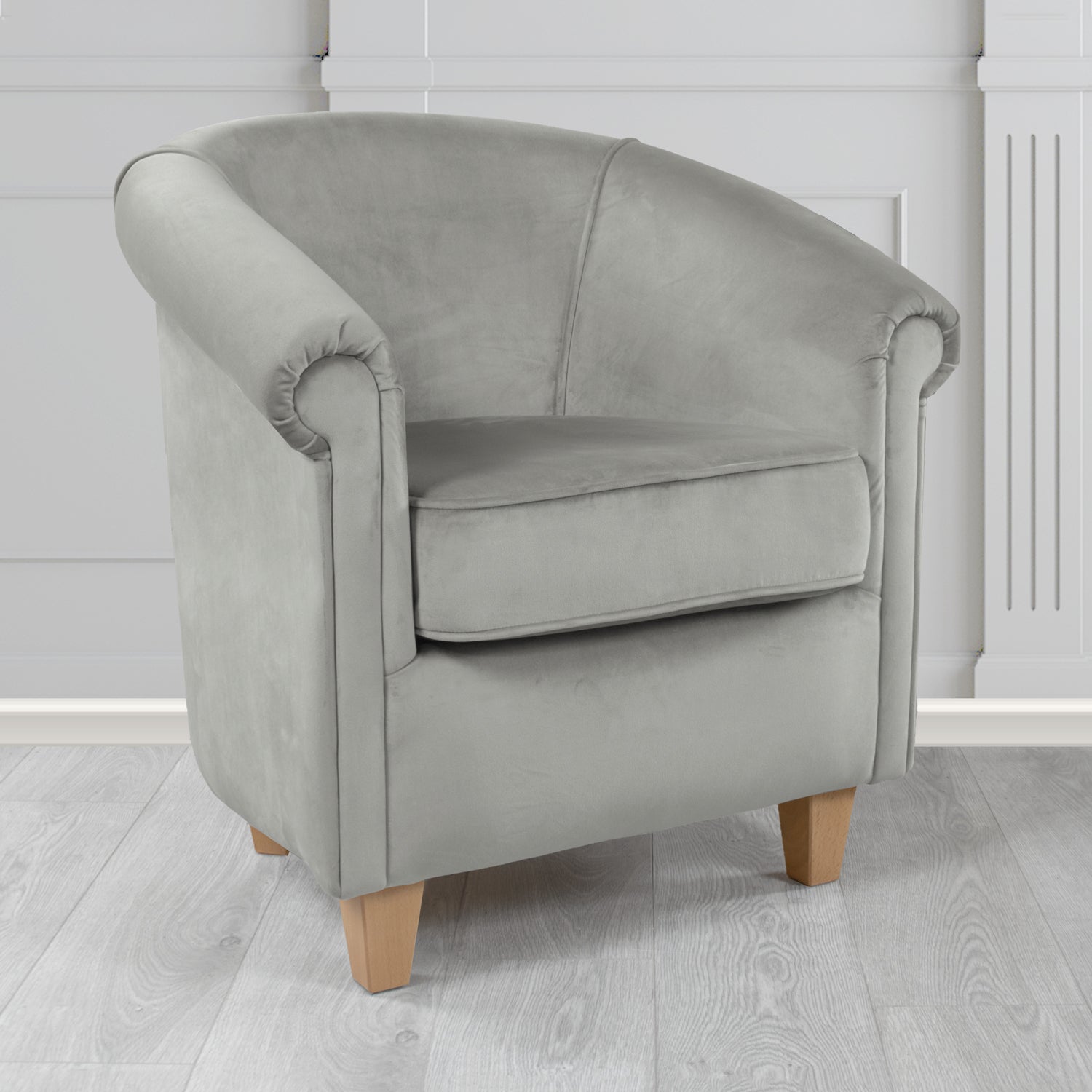 Siena Tub Chair in Cristina Marrone Passione Velvet Fabric