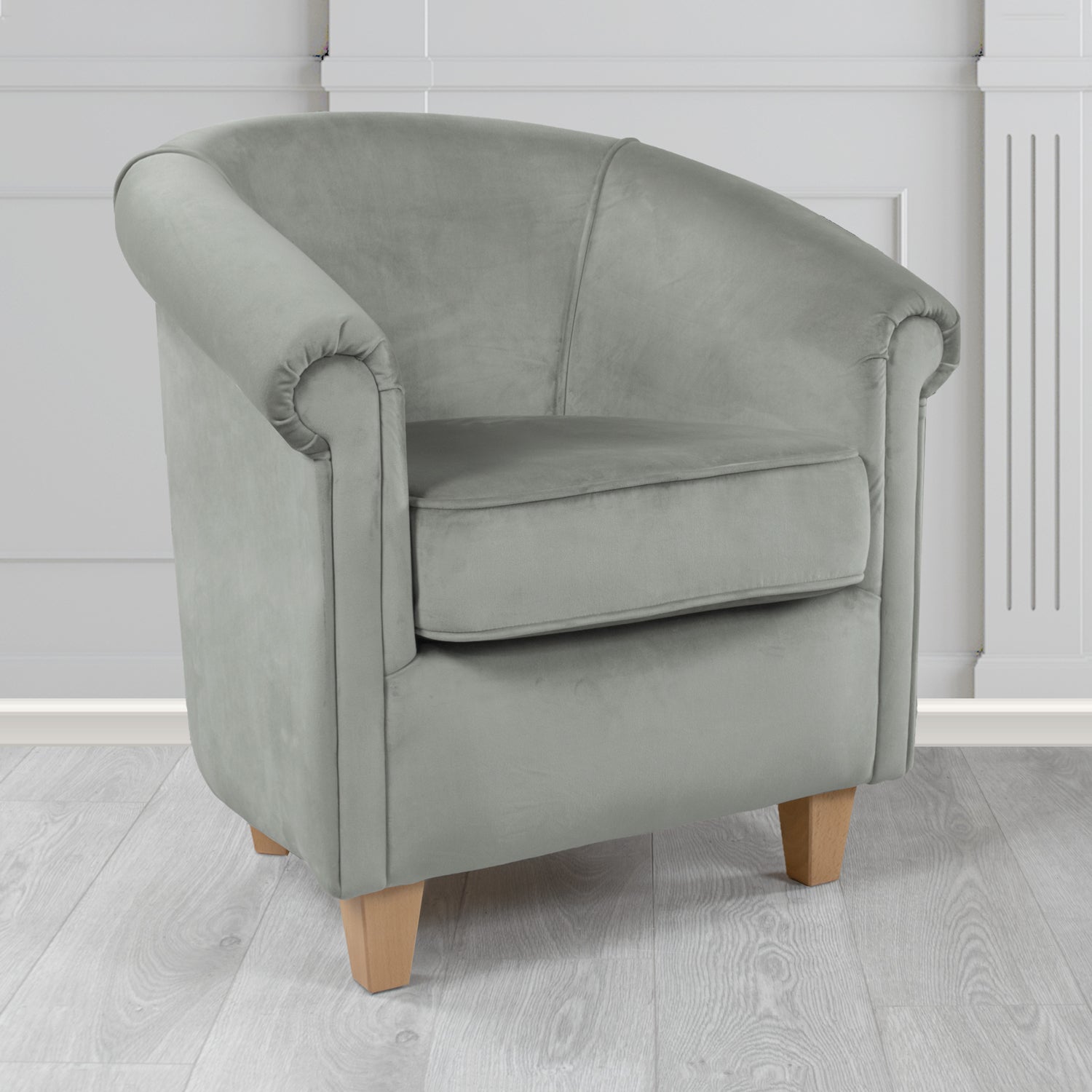 Siena Tub Chair in Cristina Marrone Passione Velvet Fabric