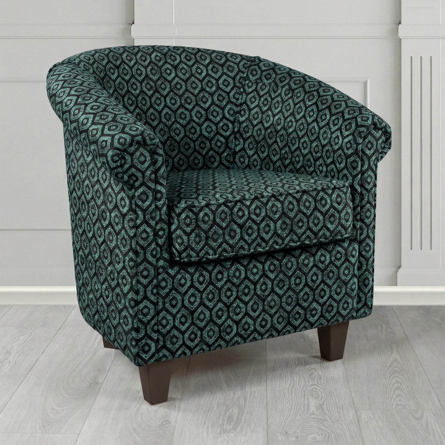 Siena Tub Chair in Porter and Stone Mistral Geometric Pattern Fabric