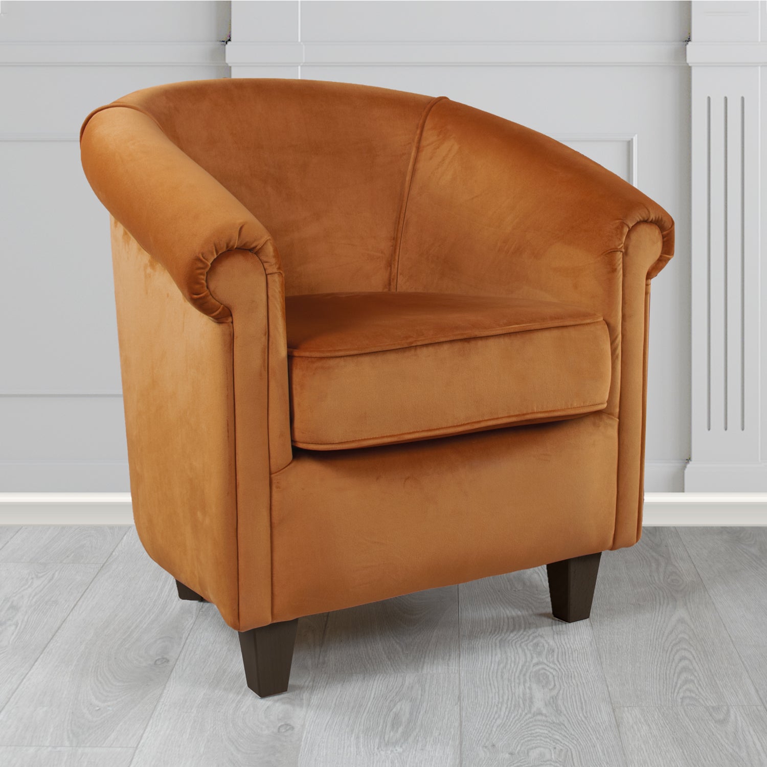 Siena Tub Chair in Sapore Crib 5 Velvet Fabric