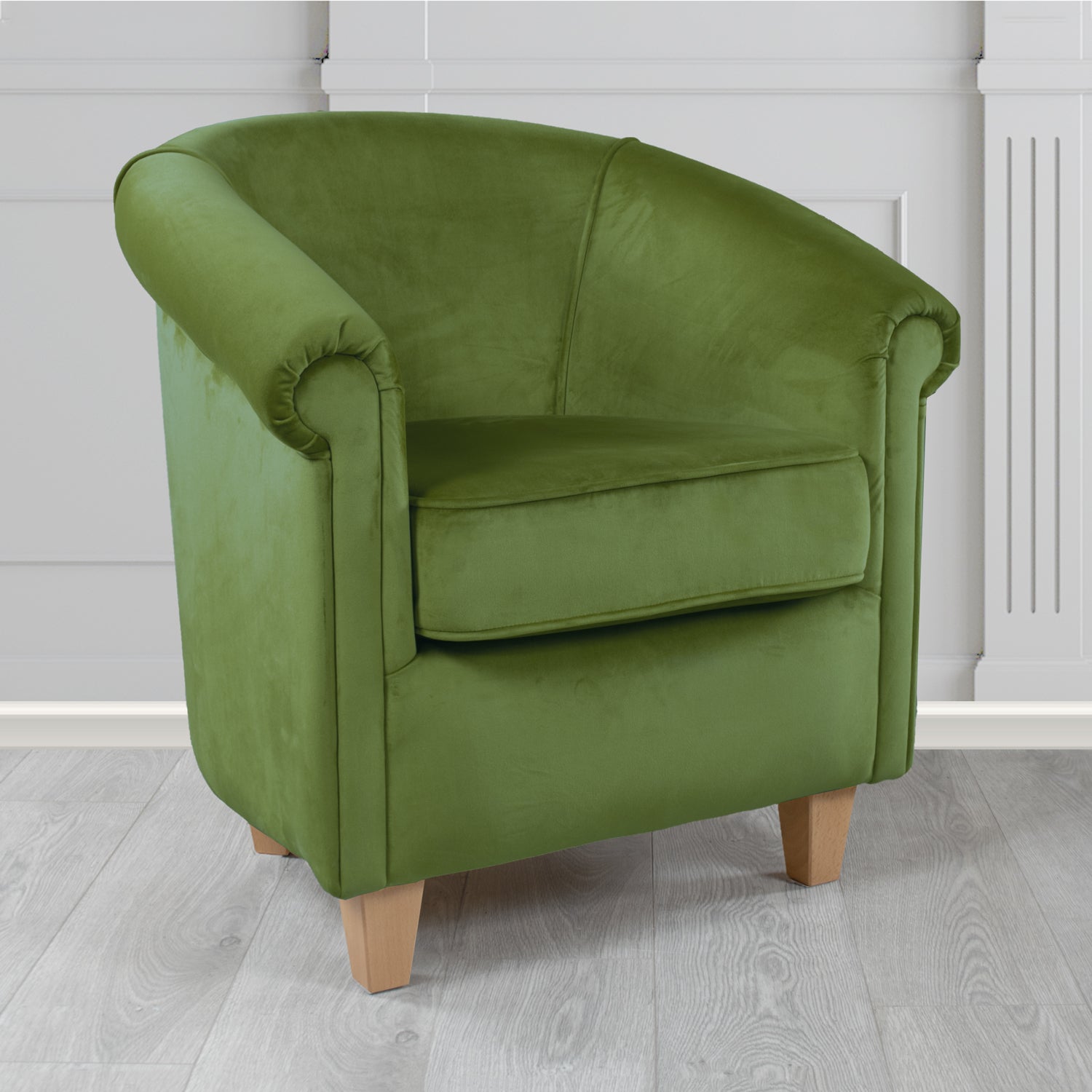 Siena Tub Chair in Sapore Crib 5 Velvet Fabric