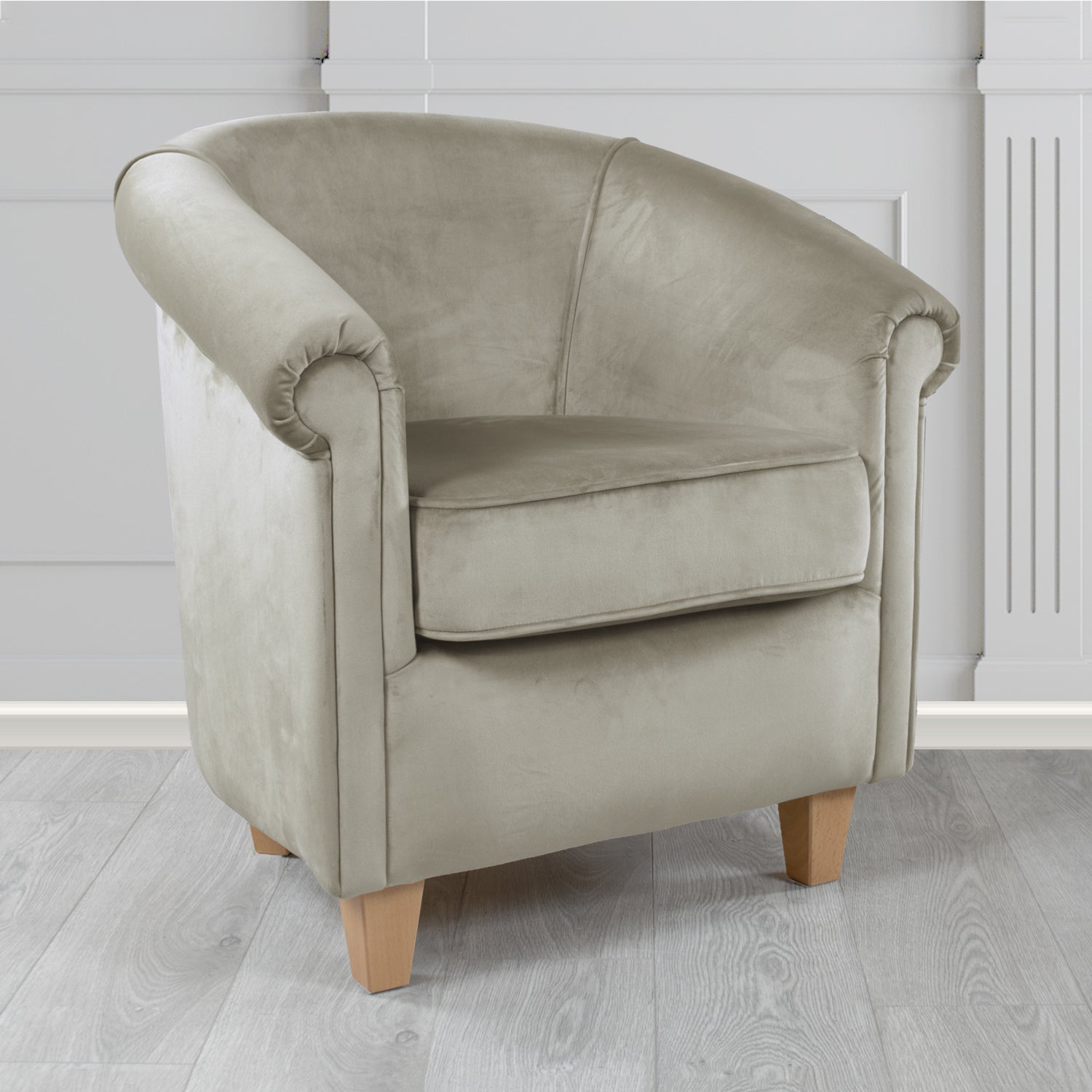 Siena Tub Chair in Sapore Crib 5 Velvet Fabric
