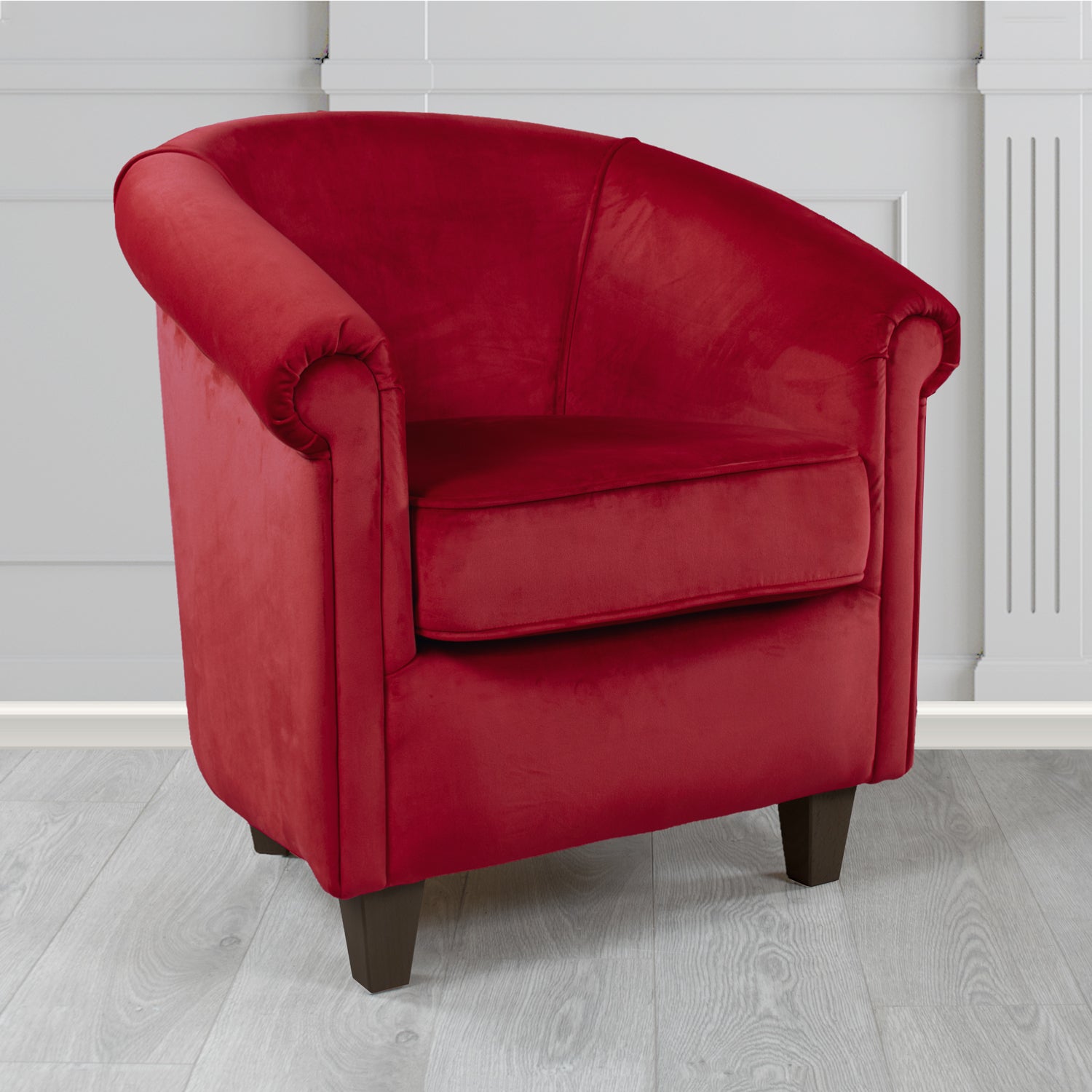 Siena Tub Chair in Sapore Crib 5 Velvet Fabric