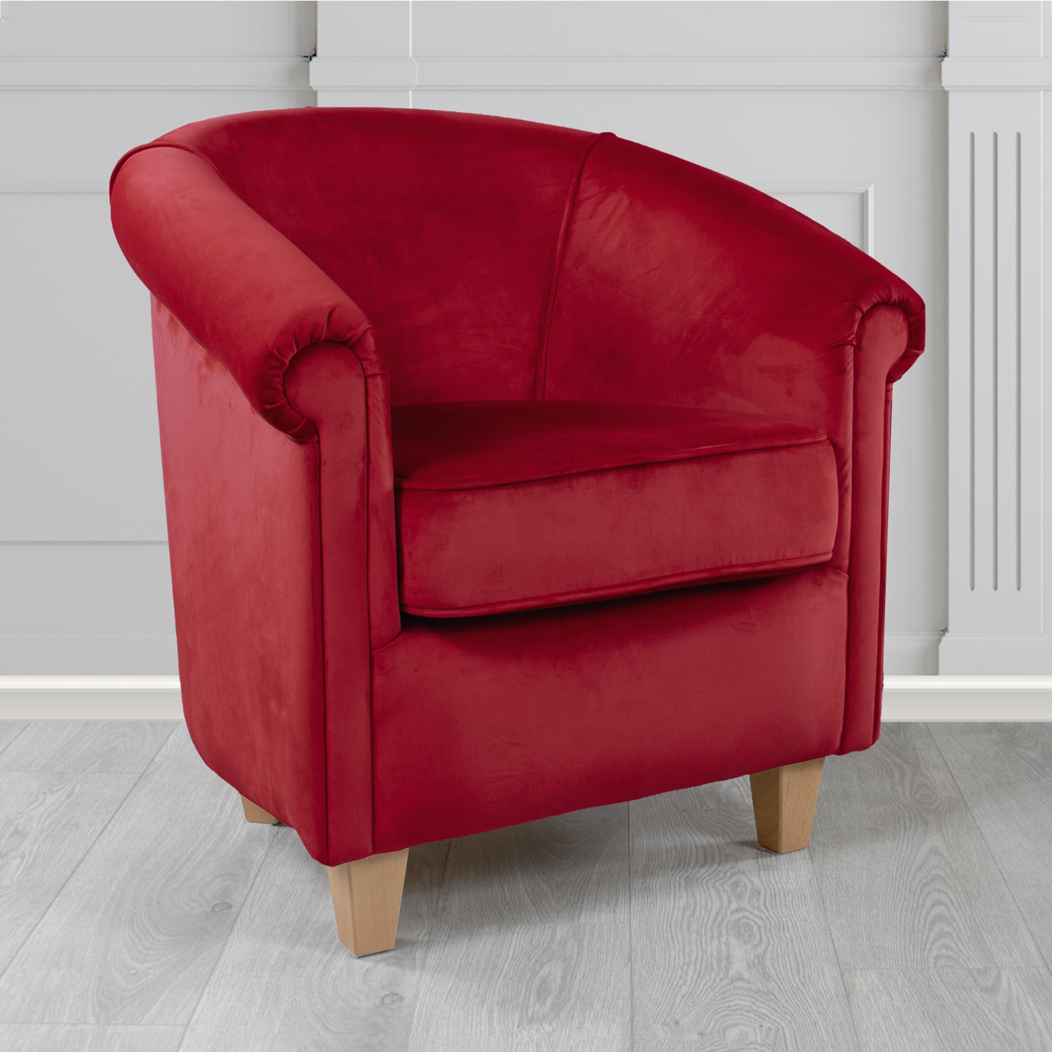Siena Tub Chair in Sapore Crib 5 Velvet Fabric