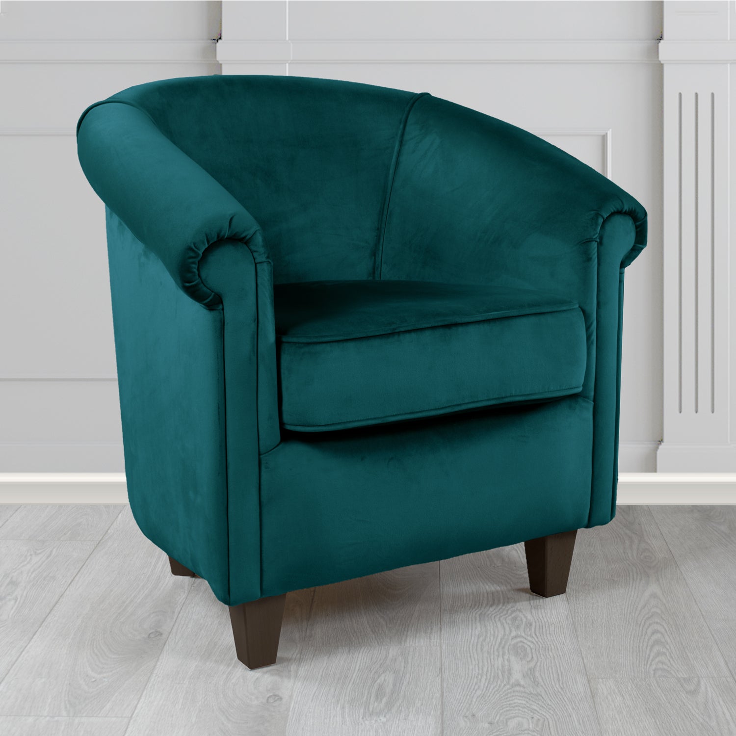 Siena Tub Chair in Sapore Crib 5 Velvet Fabric