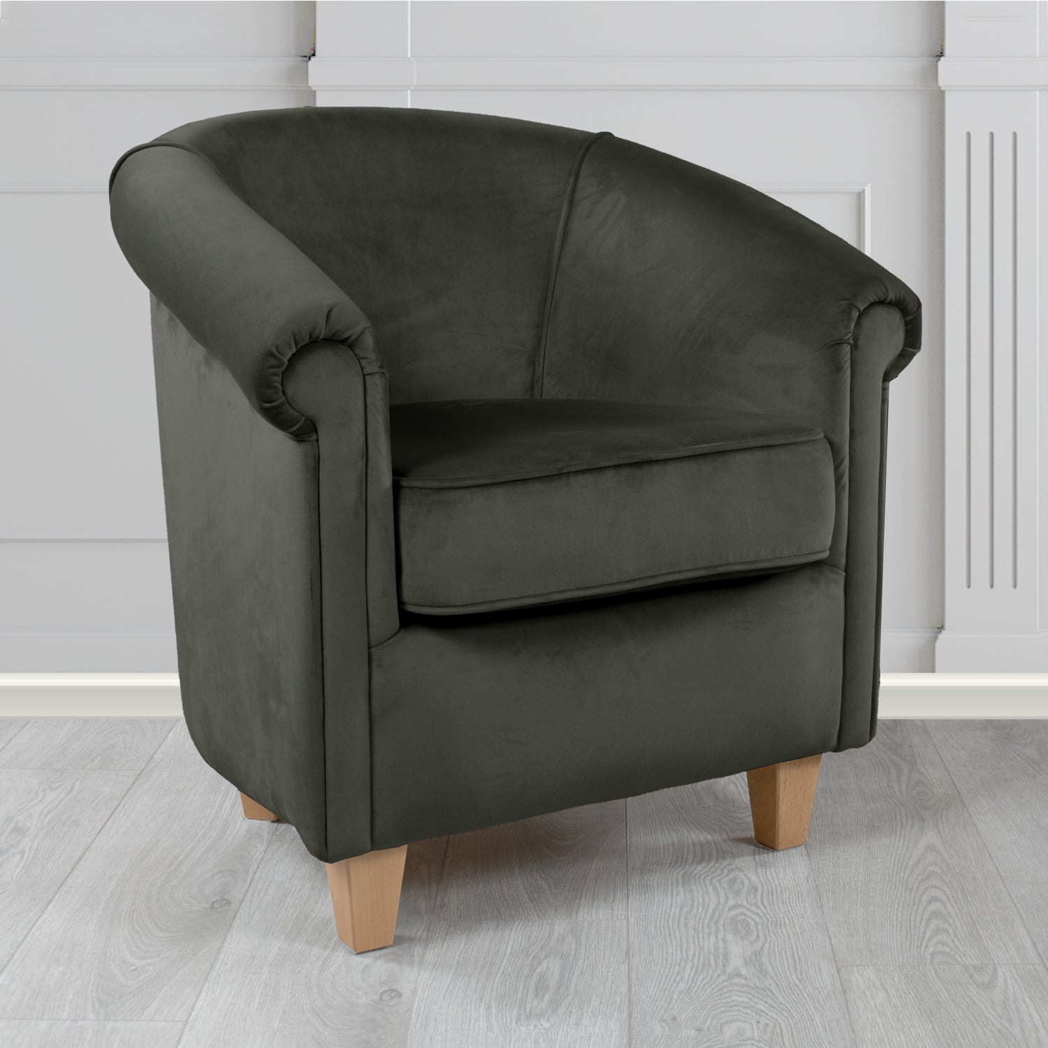 Siena Tub Chair in Sapore Crib 5 Velvet Fabric