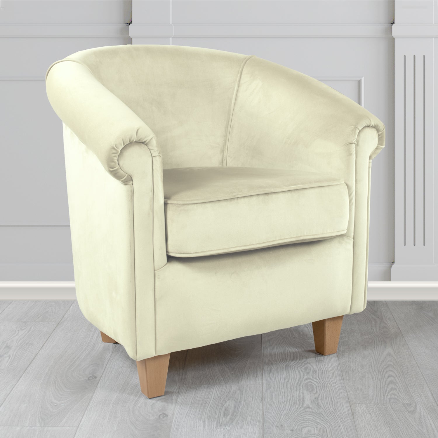 Siena Tub Chair in Sapore Crib 5 Velvet Fabric