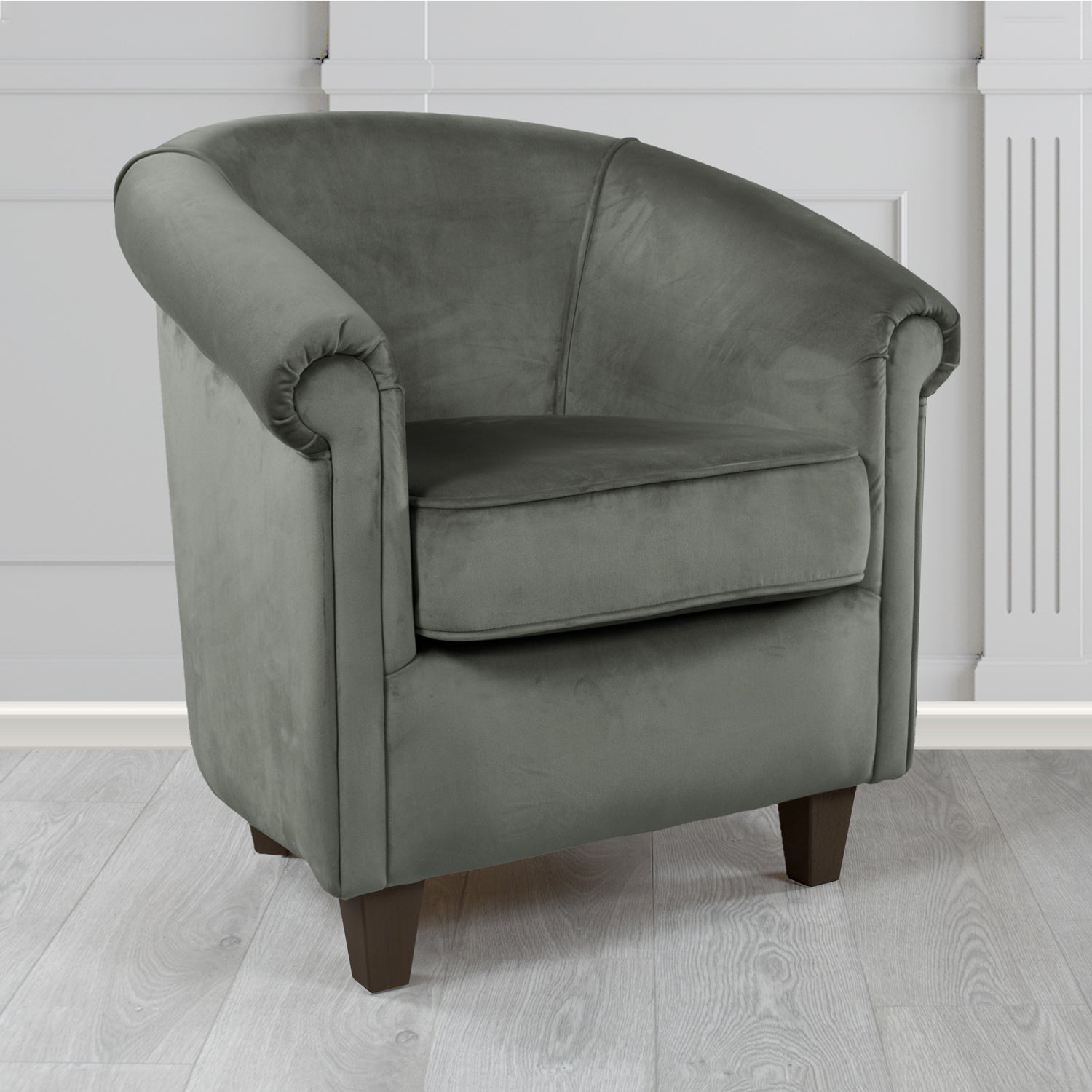 Siena Tub Chair in Sapore Crib 5 Velvet Fabric