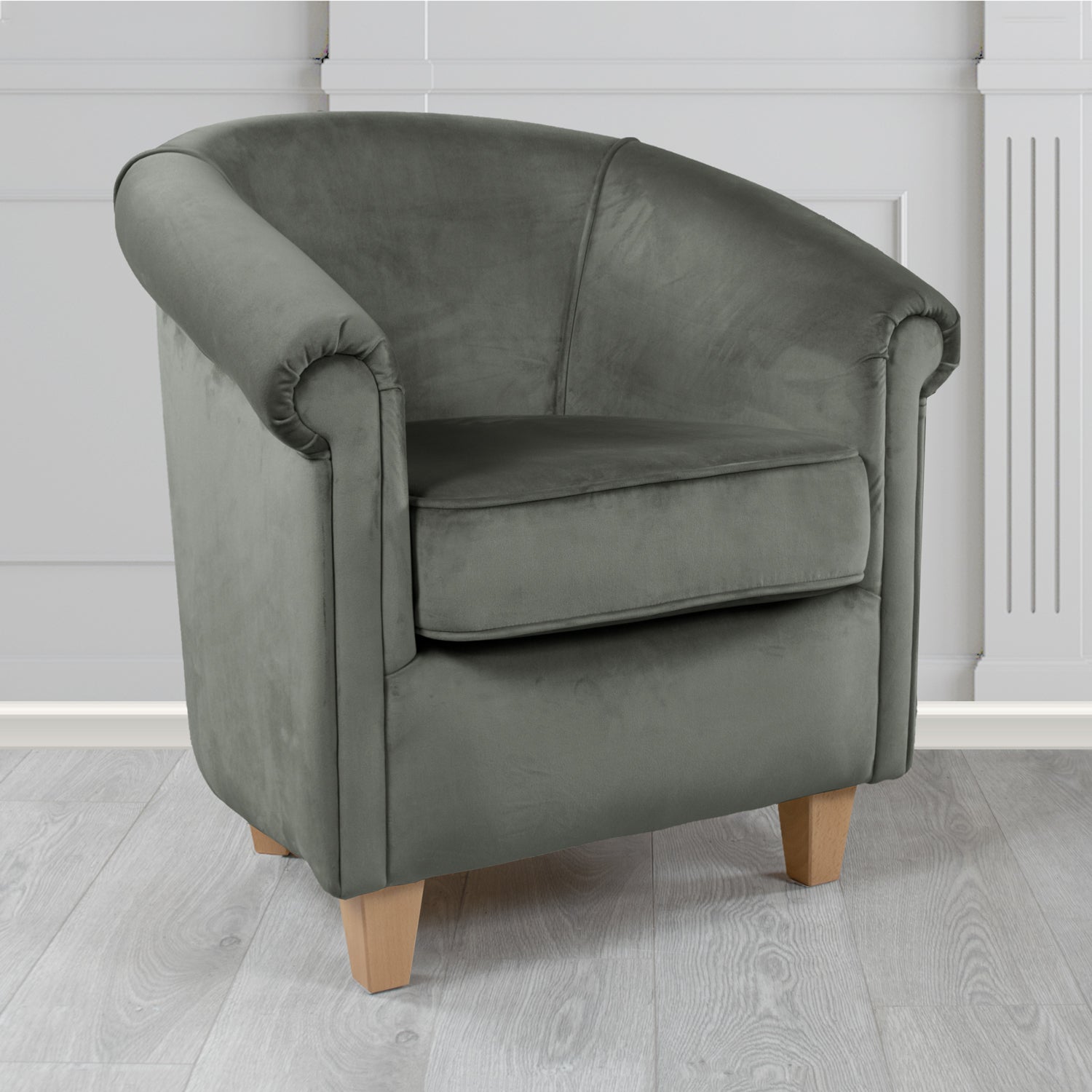 Siena Tub Chair in Sapore Crib 5 Velvet Fabric