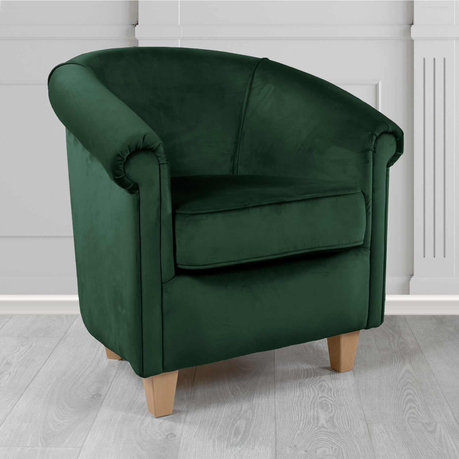 Siena Tub Chair in Sapore Crib 5 Velvet Fabric