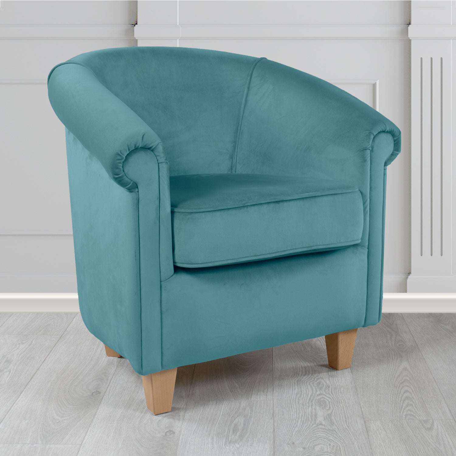 Siena Tub Chair in Sapore Crib 5 Velvet Fabric