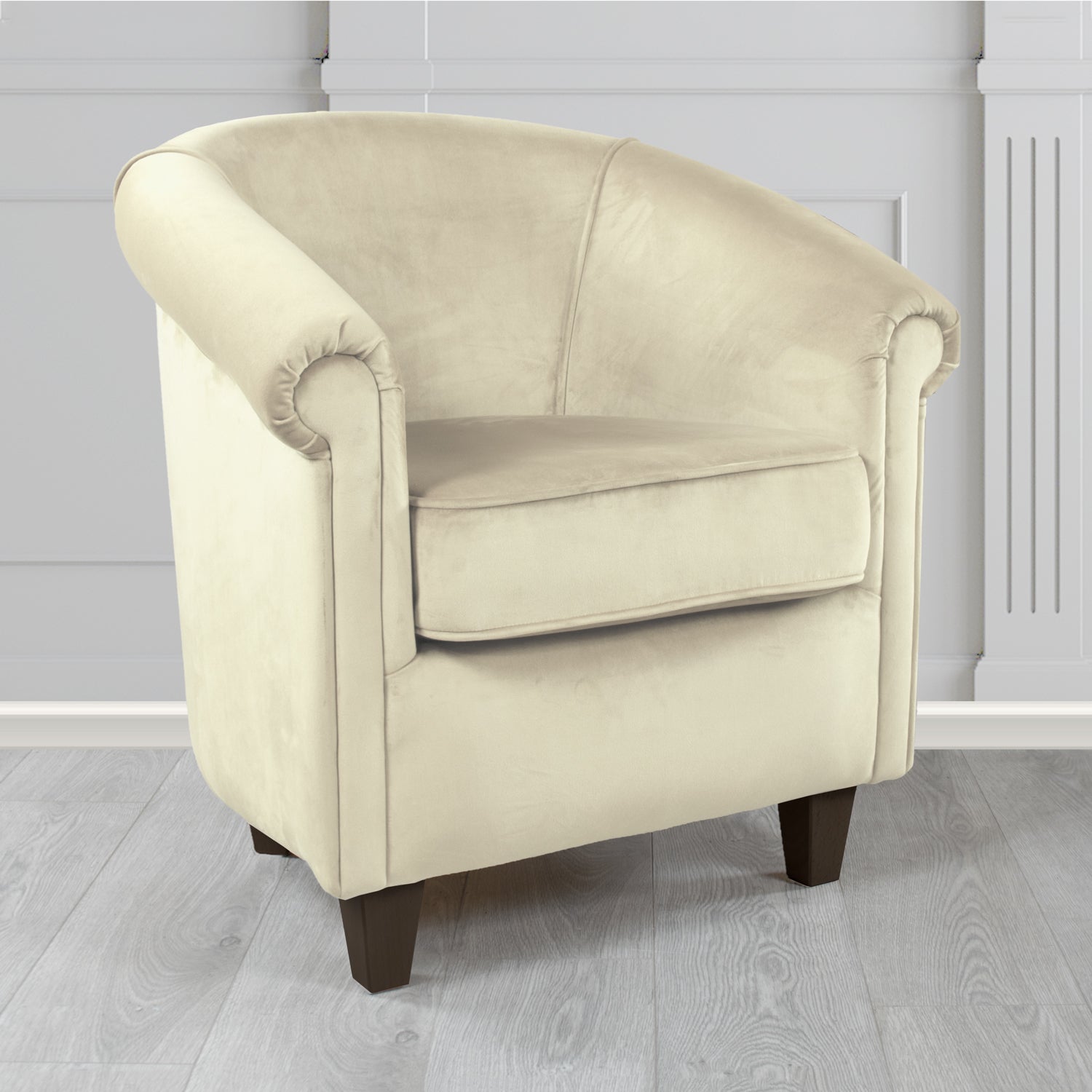 Siena Tub Chair in Sapore Crib 5 Velvet Fabric