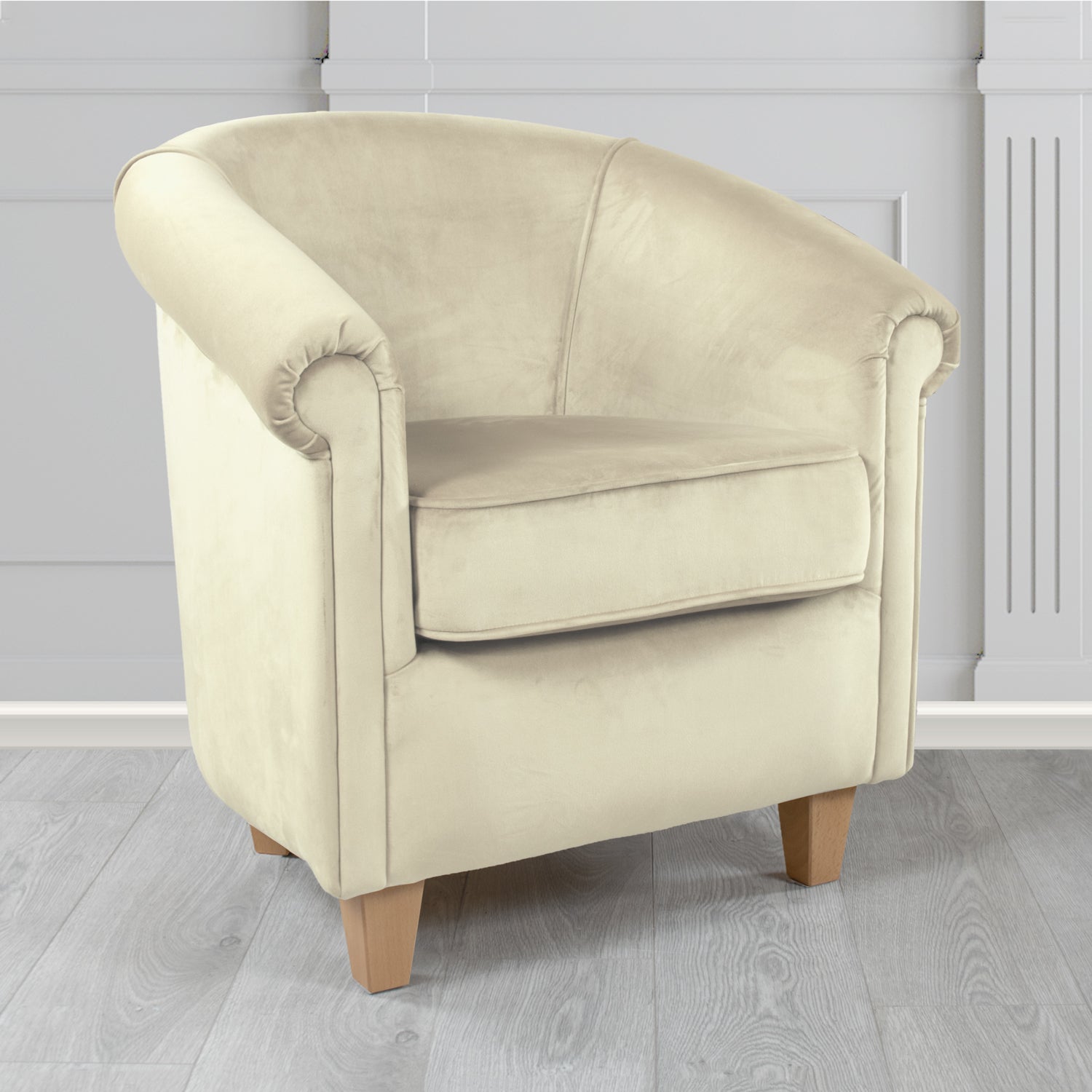 Siena Tub Chair in Sapore Crib 5 Velvet Fabric