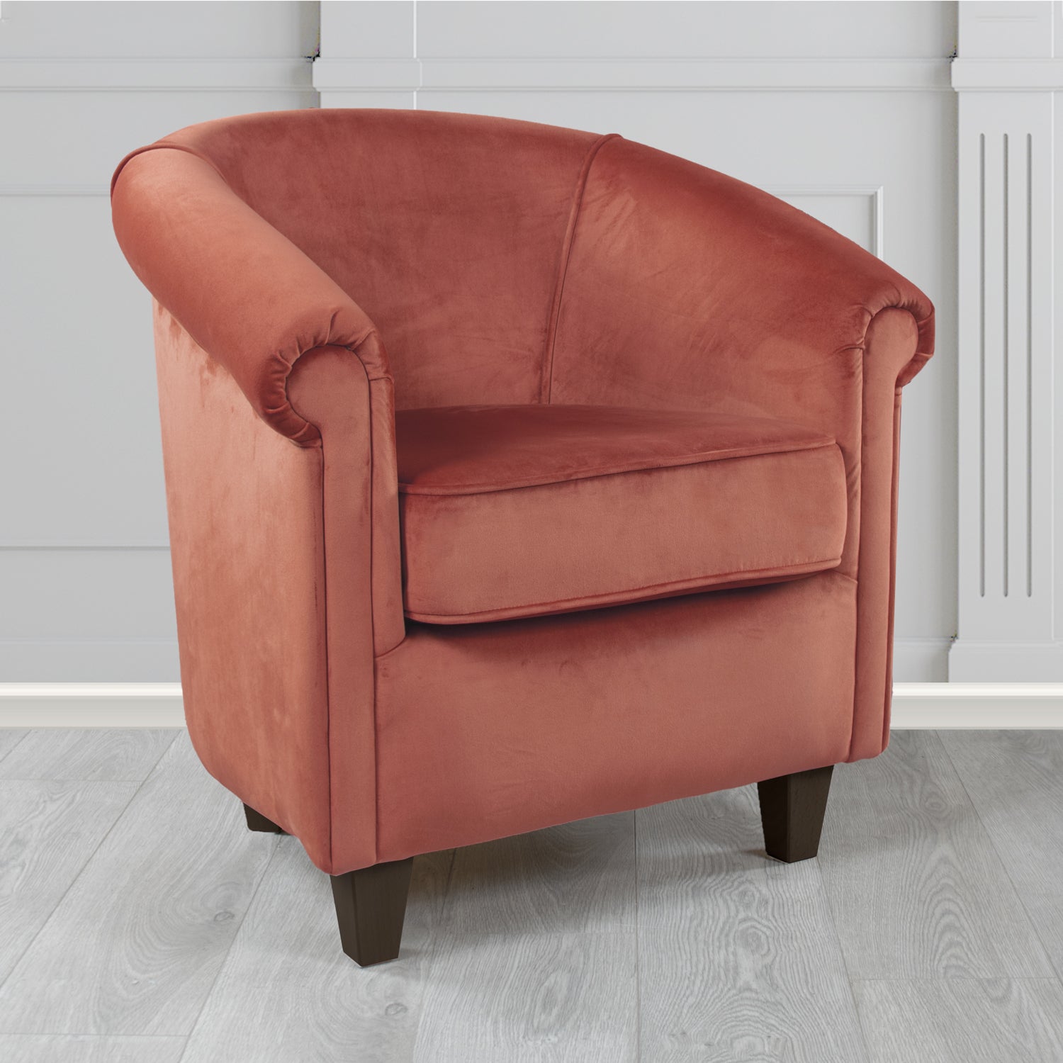 Siena Tub Chair in Sapore Crib 5 Velvet Fabric