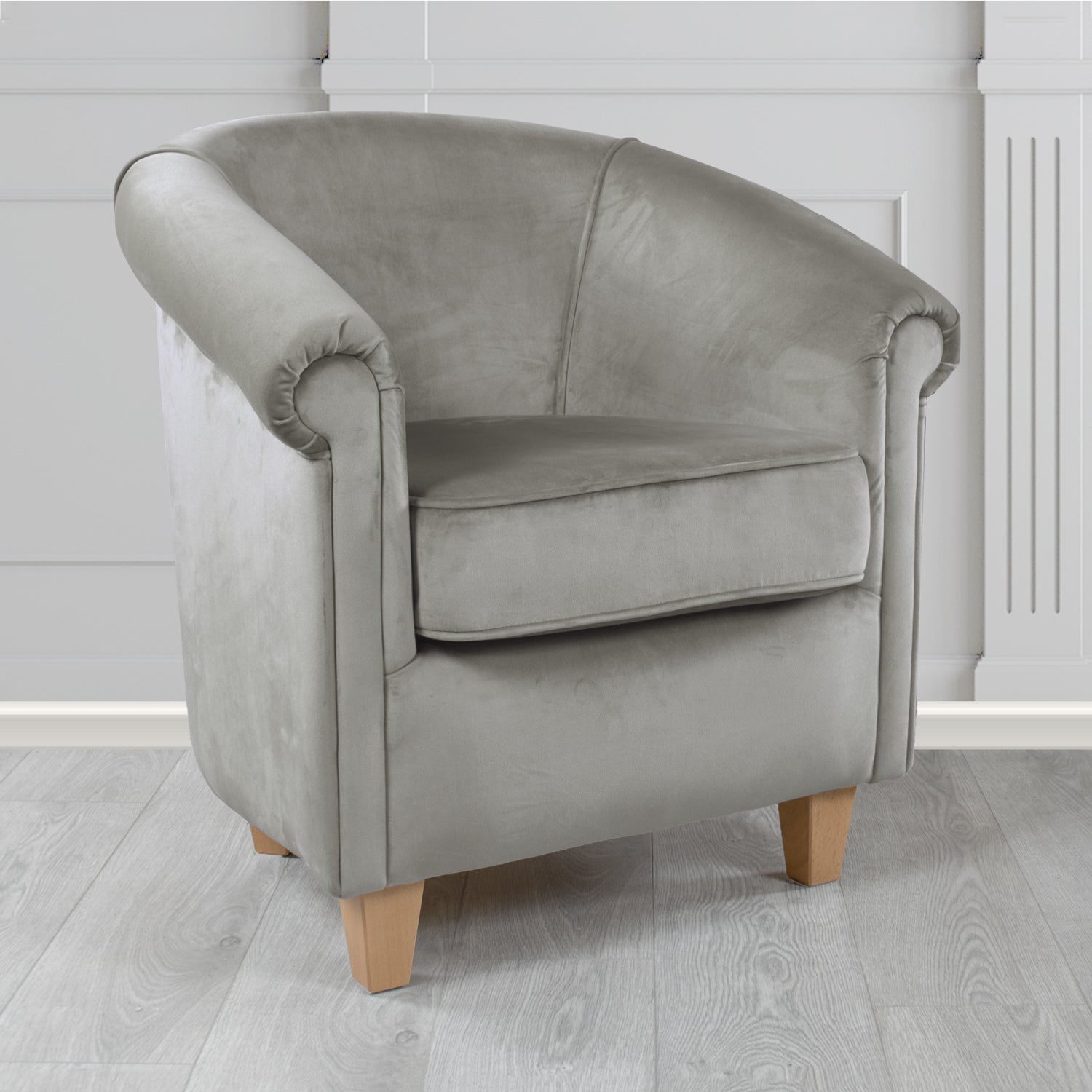 Siena Tub Chair in Sapore Crib 5 Velvet Fabric