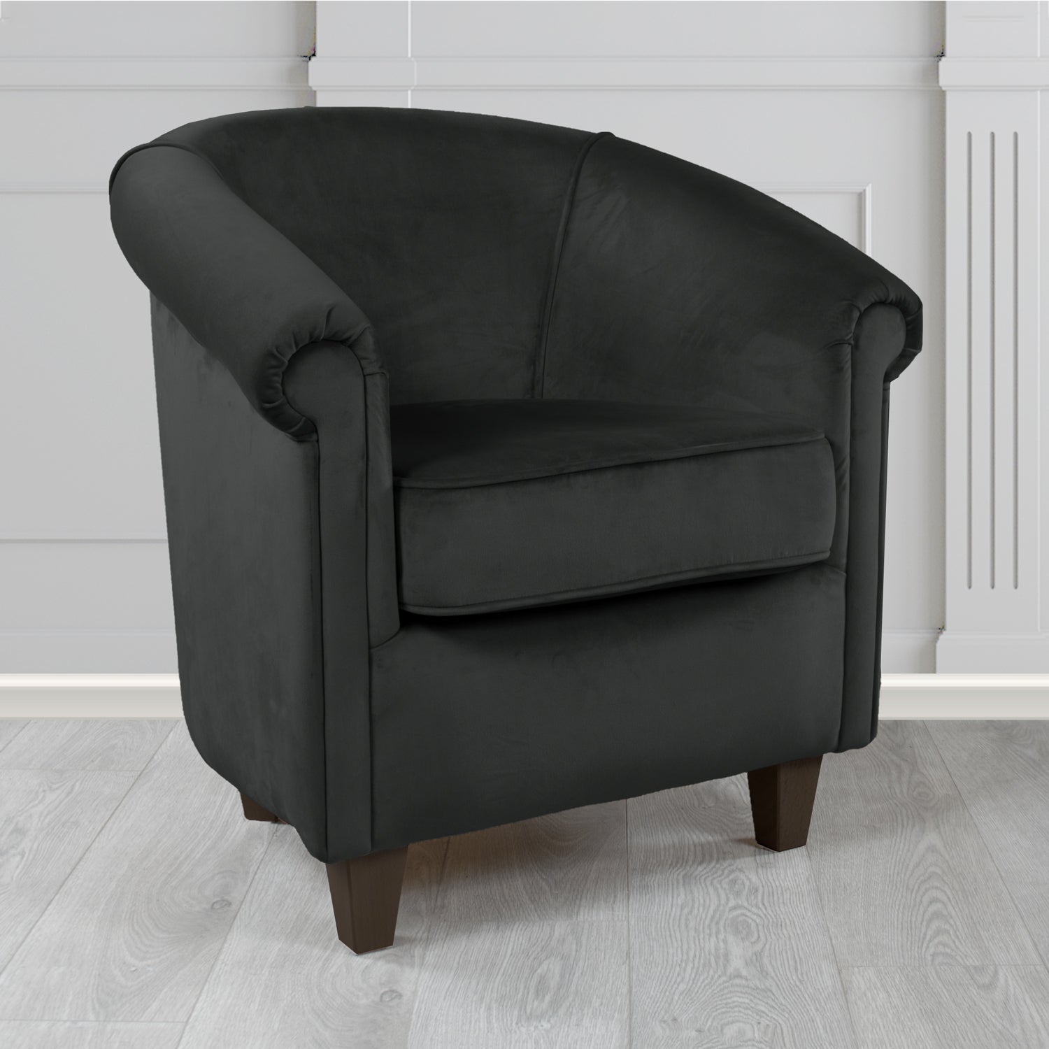 Siena Tub Chair in Sapore Crib 5 Velvet Fabric