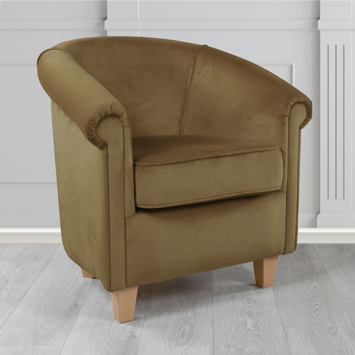 Siena Tub Chair in Sapore Crib 5 Velvet Fabric