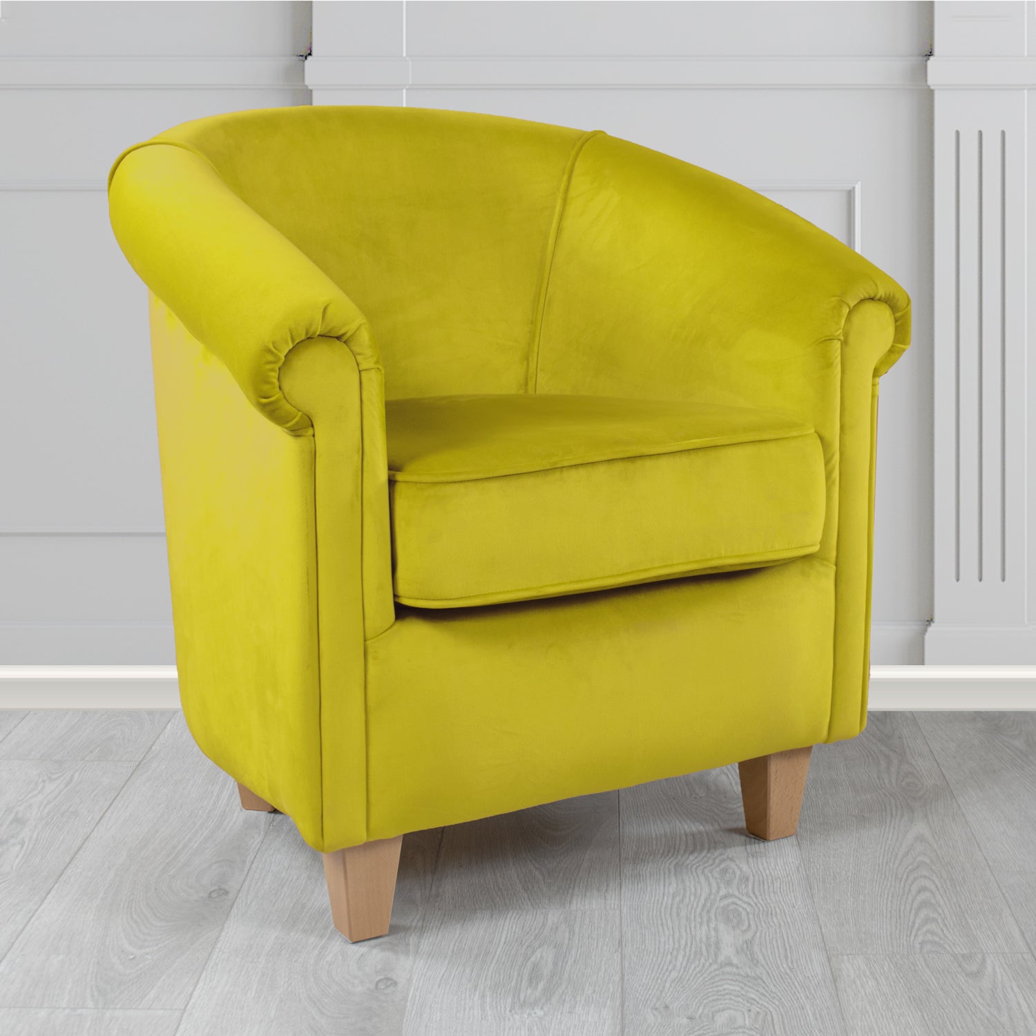 Siena Tub Chair in Sapore Crib 5 Velvet Fabric