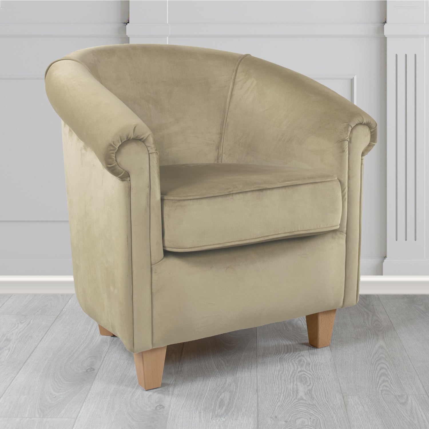 Siena Tub Chair in Sapore Crib 5 Velvet Fabric