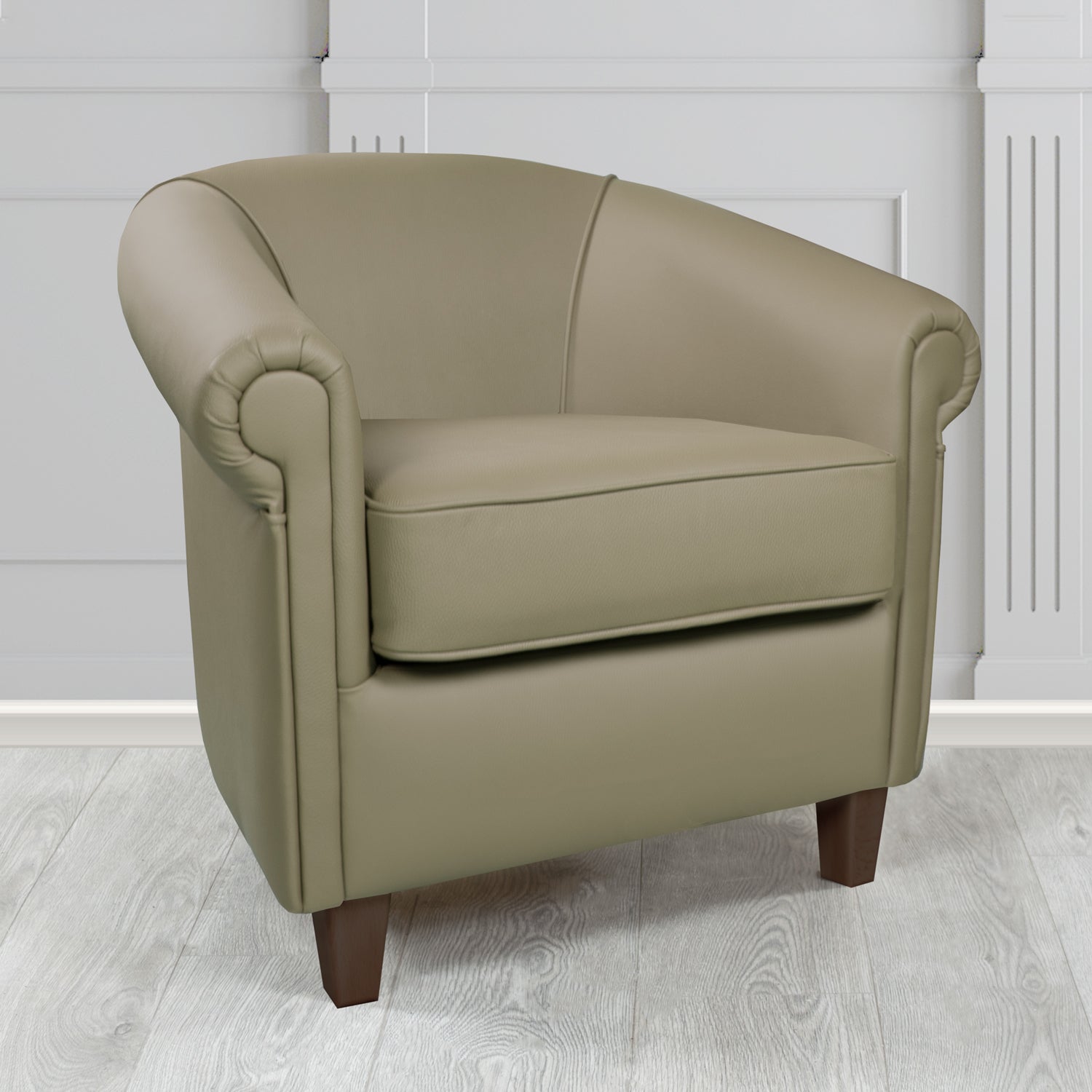 Siena Tub Chair in Crest Leather Shelly Crib 5 Genuine Leather