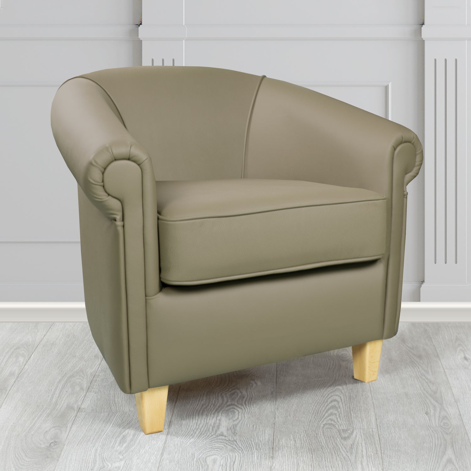 Siena Tub Chair in Crest Leather Shelly Crib 5 Genuine Leather