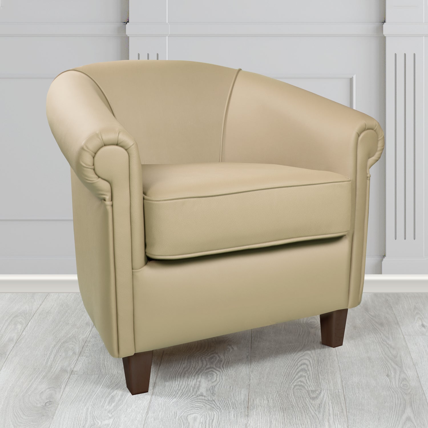 Siena Tub Chair in Crest Leather Shelly Crib 5 Genuine Leather