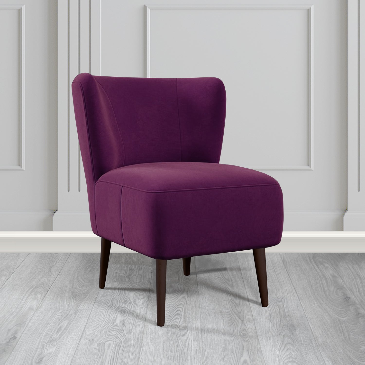 St Lucia Tub Accent Chair in Monaco Plush Velvet Fabric