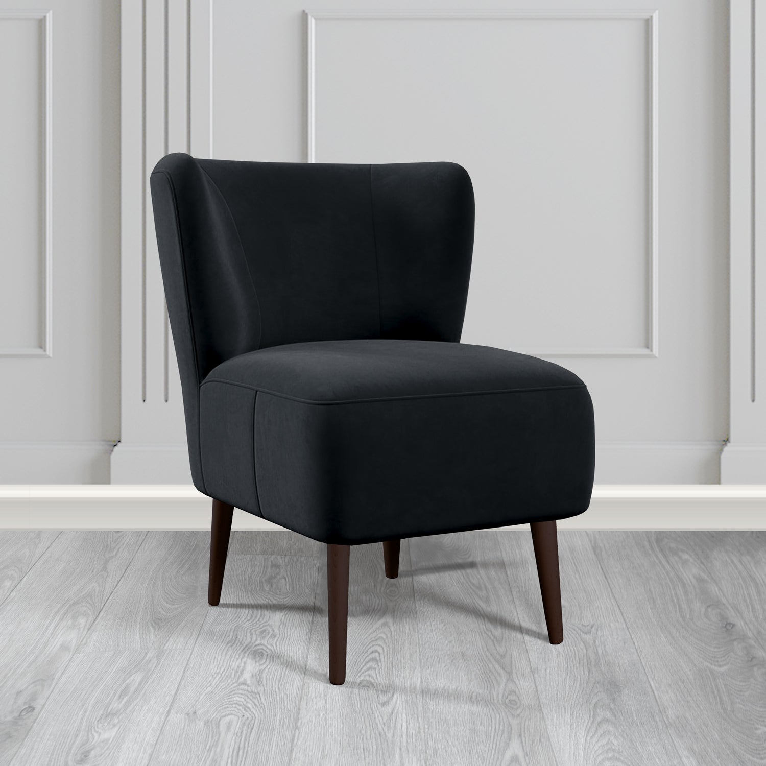 St Lucia Tub Accent Chair in Monaco Plush Velvet Fabric