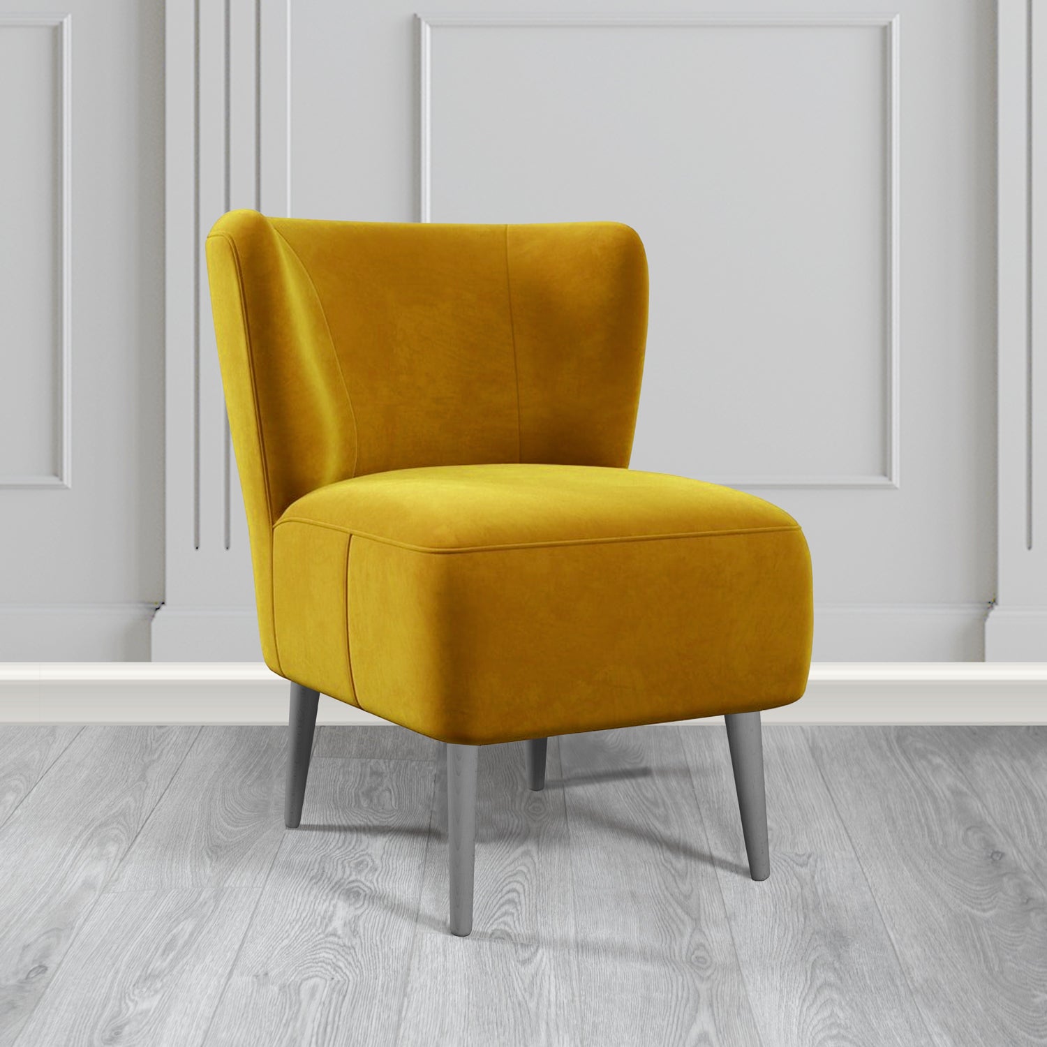 St Lucia Tub Accent Chair in Monaco Plush Velvet Fabric