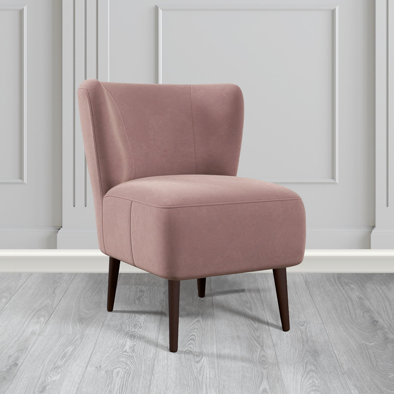 St Lucia Tub Accent Chair in Monaco Plush Velvet Fabric