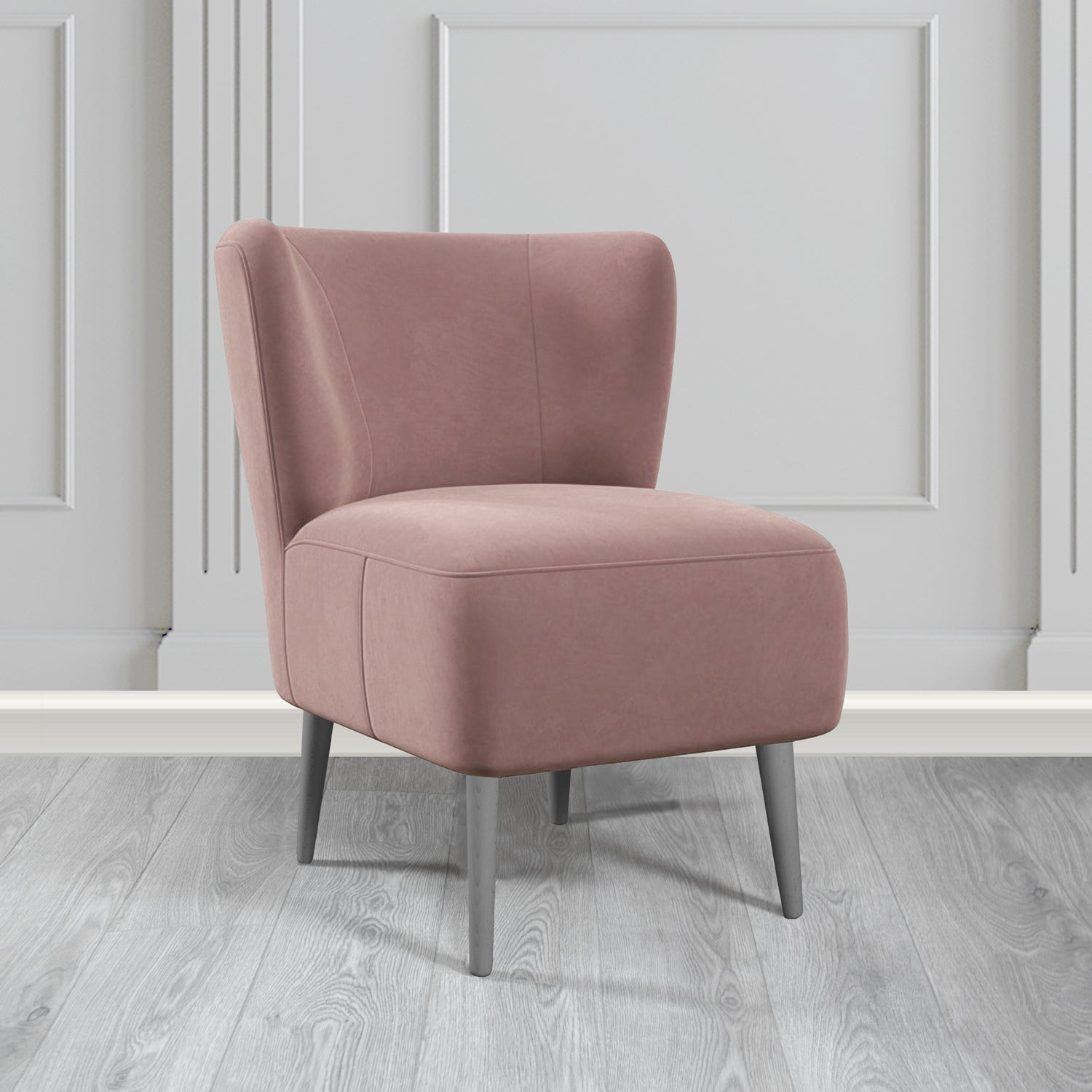 St Lucia Tub Accent Chair in Monaco Plush Velvet Fabric