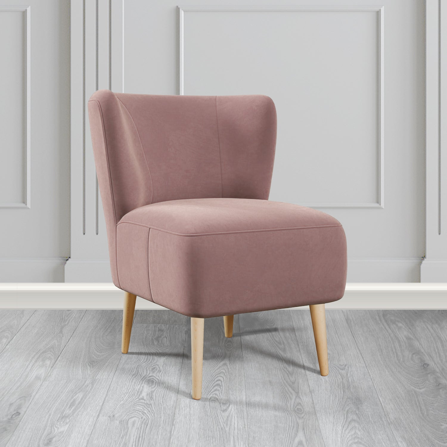 St Lucia Tub Accent Chair in Monaco Plush Velvet Fabric