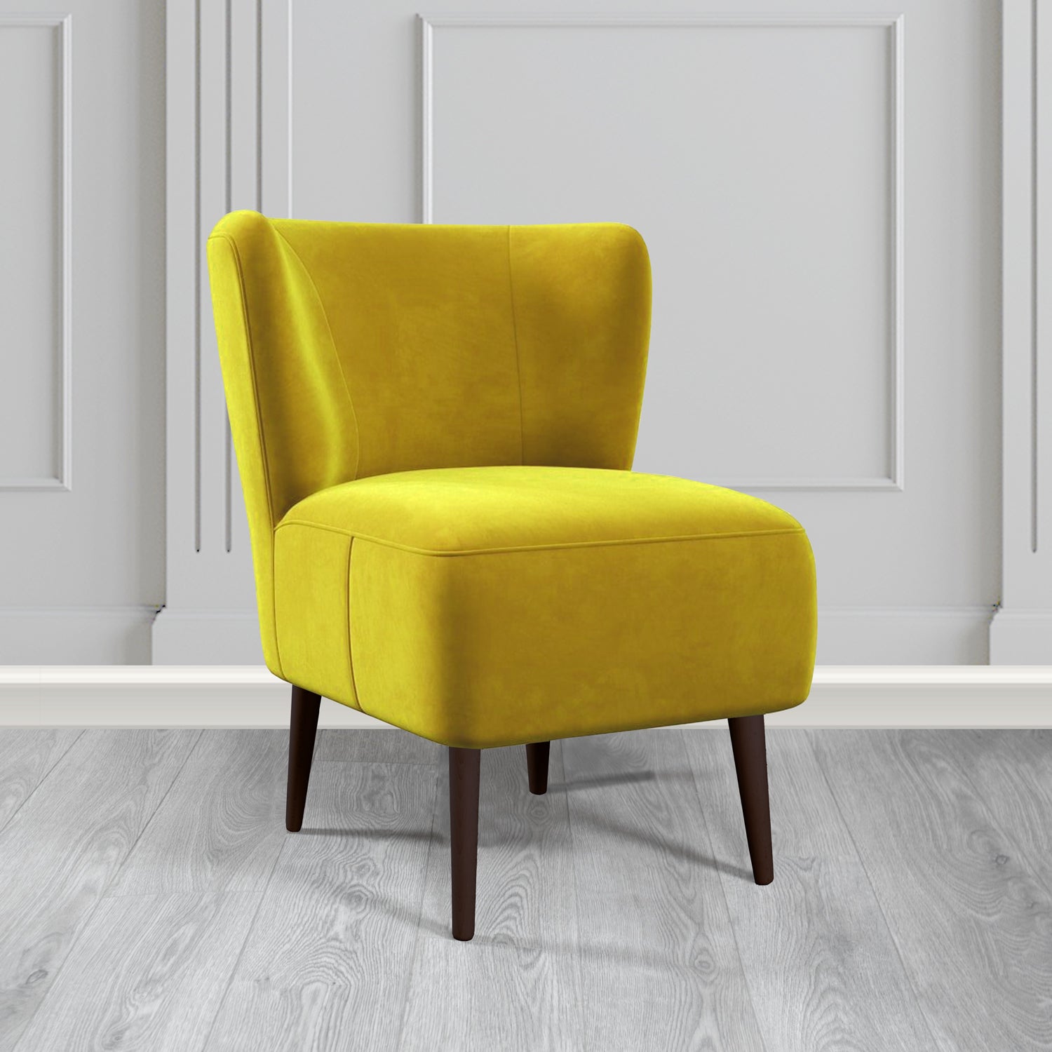 St Lucia Tub Accent Chair in Monaco Plush Velvet Fabric