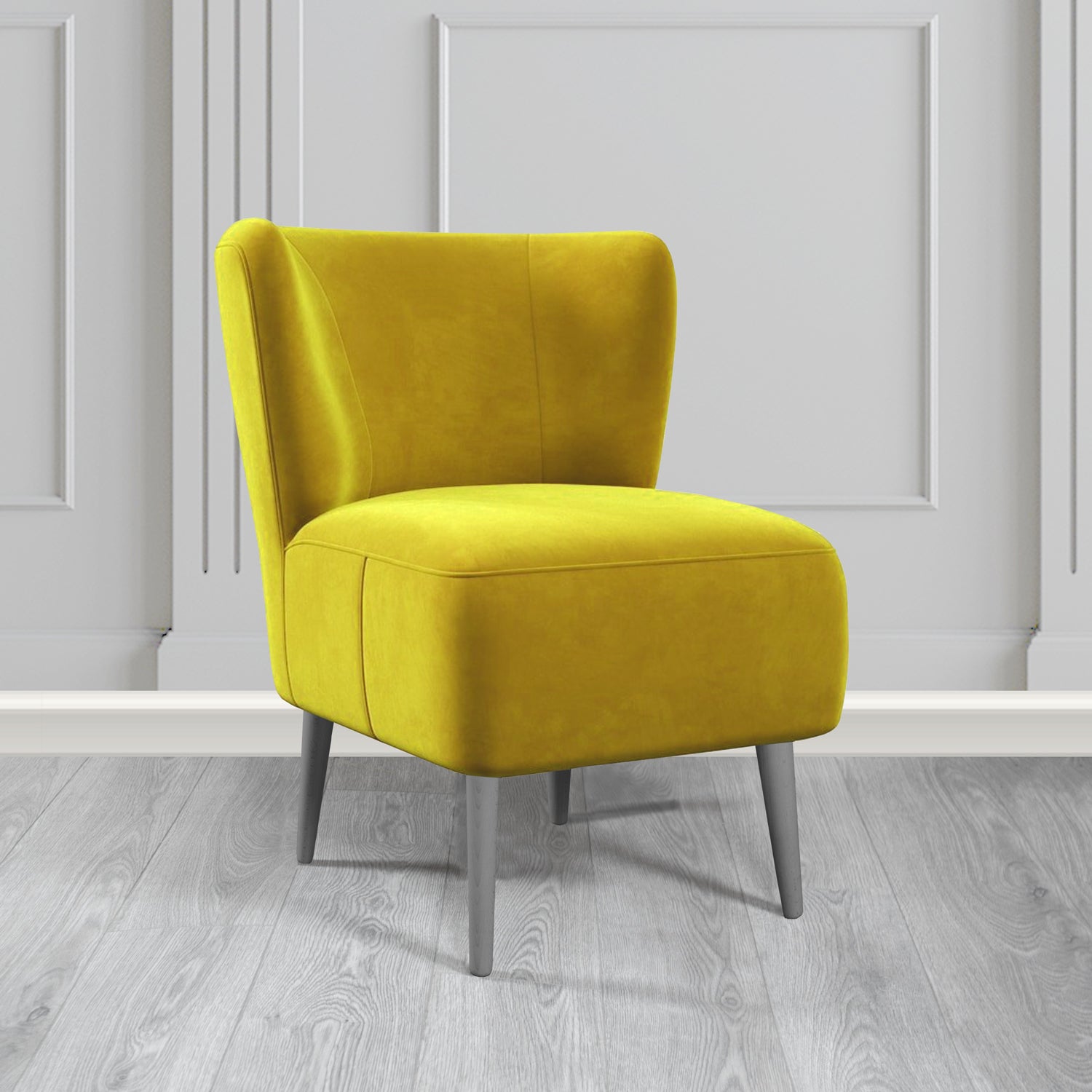 St Lucia Tub Accent Chair in Monaco Plush Velvet Fabric