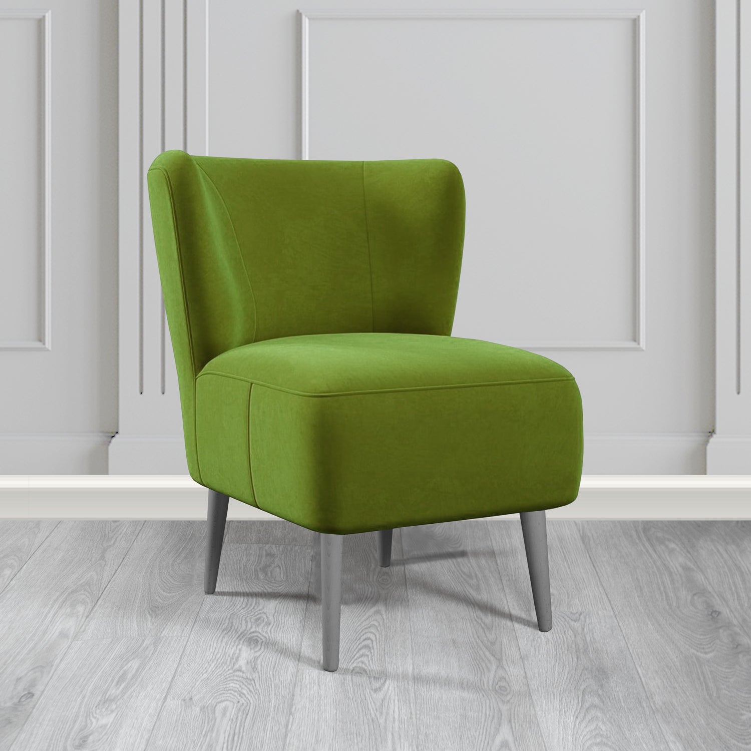 St Lucia Tub Accent Chair in Monaco Plush Velvet Fabric