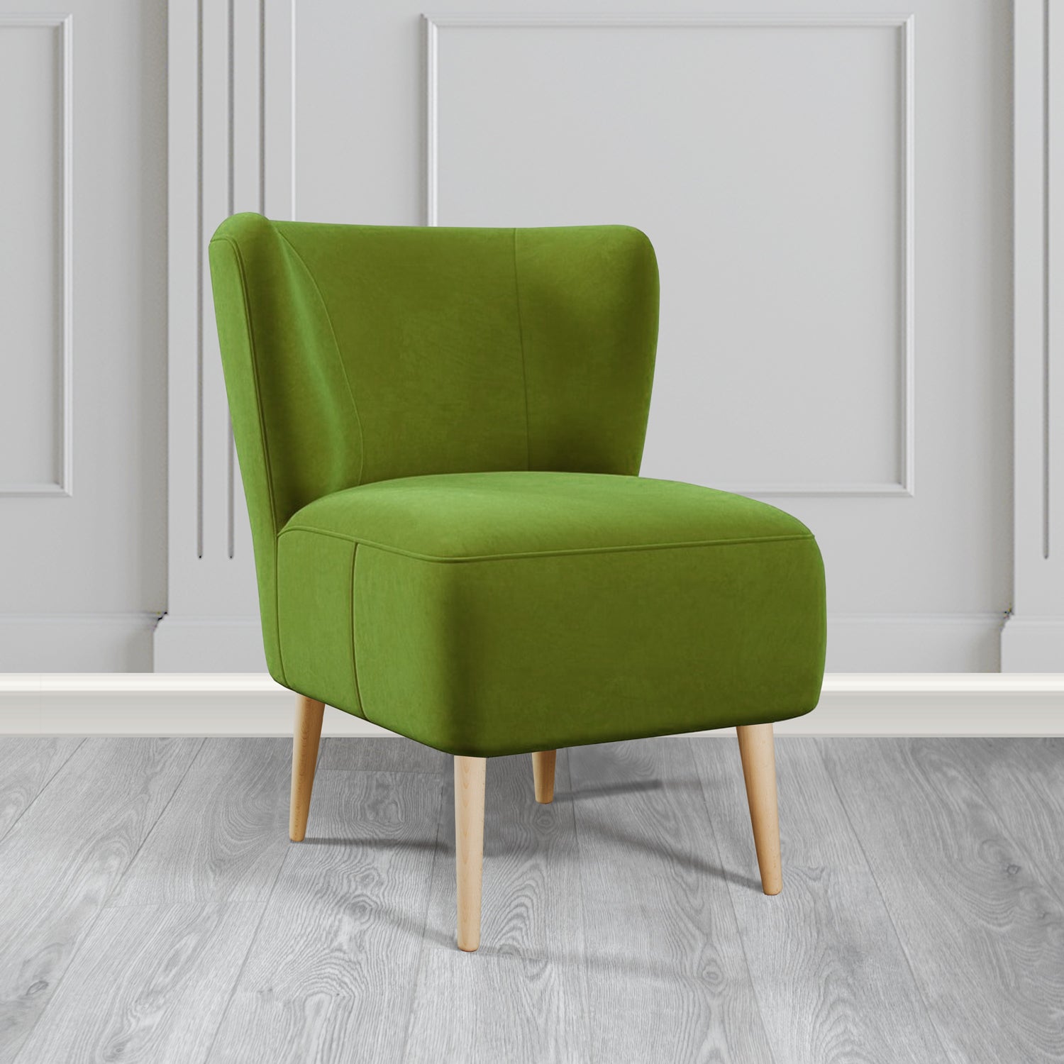 St Lucia Tub Accent Chair in Monaco Plush Velvet Fabric