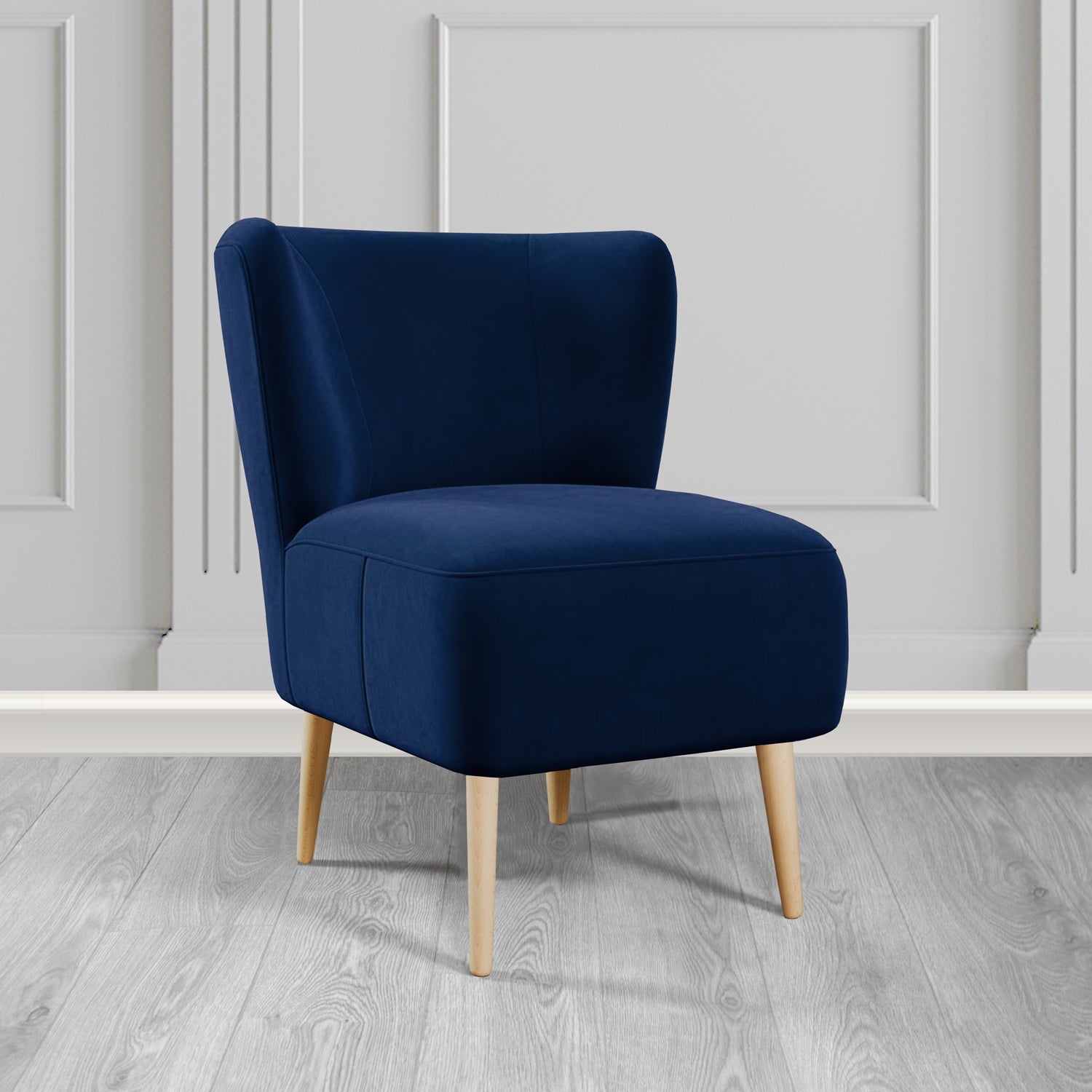 St Lucia Tub Accent Chair in Monaco Plush Velvet Fabric