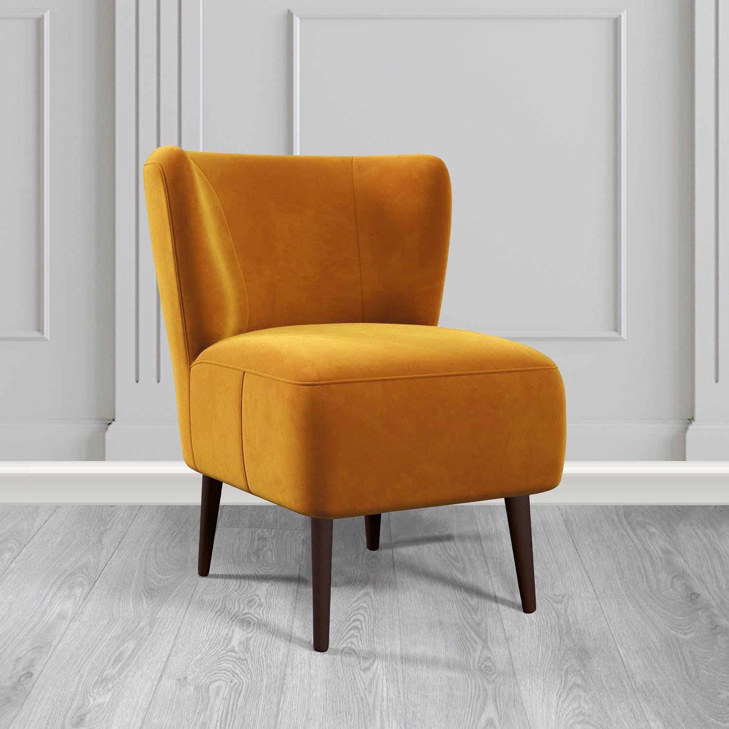 St Lucia Tub Accent Chair in Monaco Plush Velvet Fabric