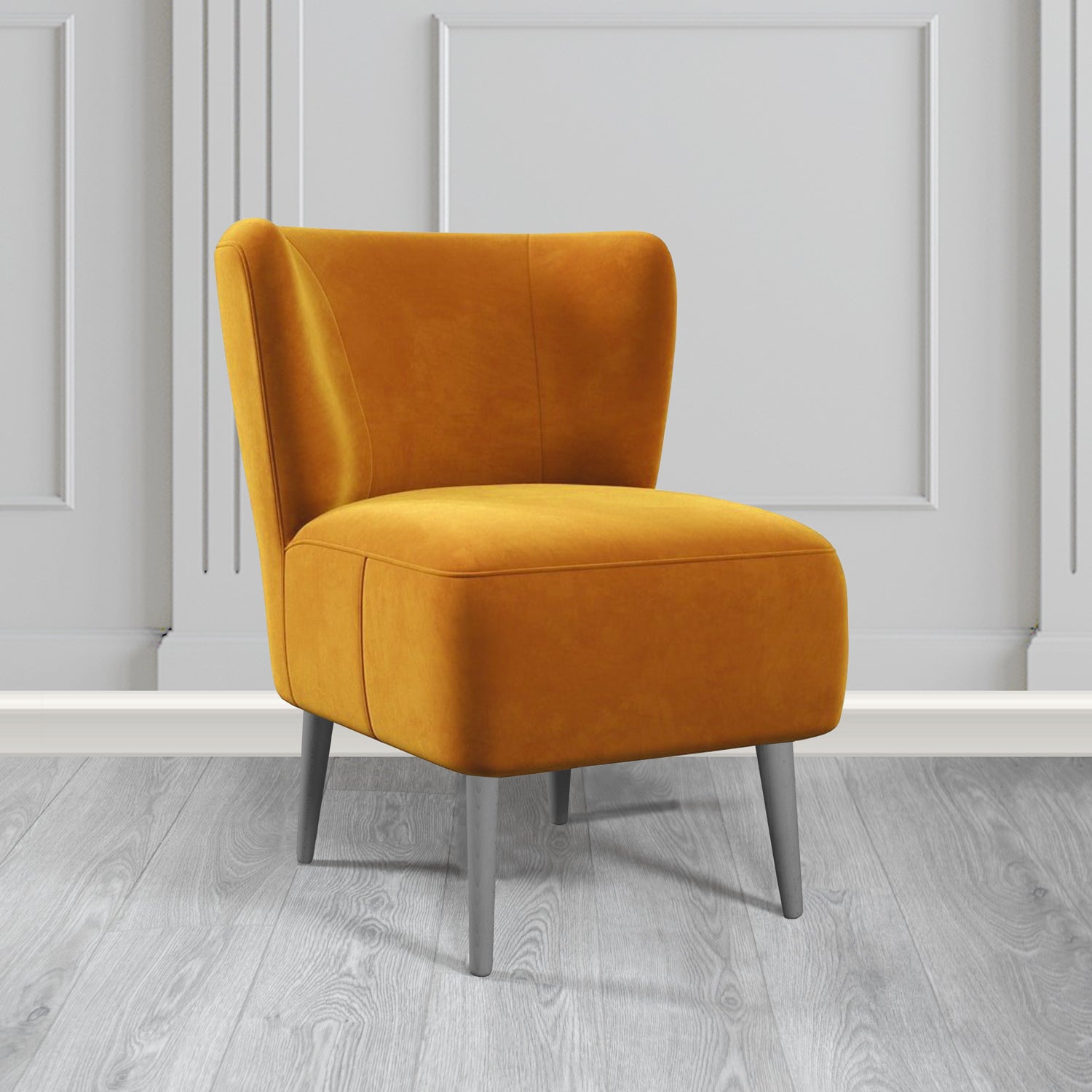 St Lucia Tub Accent Chair in Monaco Plush Velvet Fabric