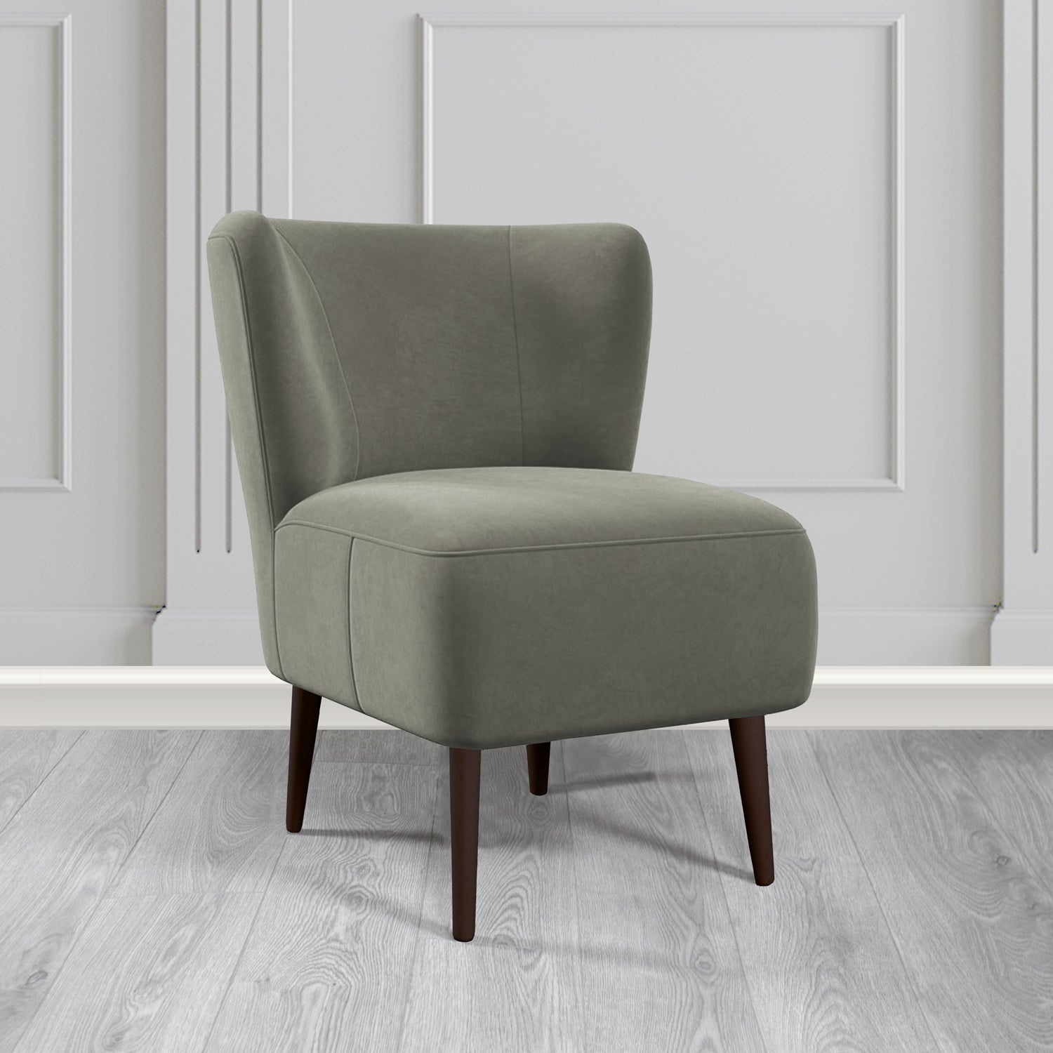 St Lucia Tub Accent Chair in Monaco Plush Velvet Fabric