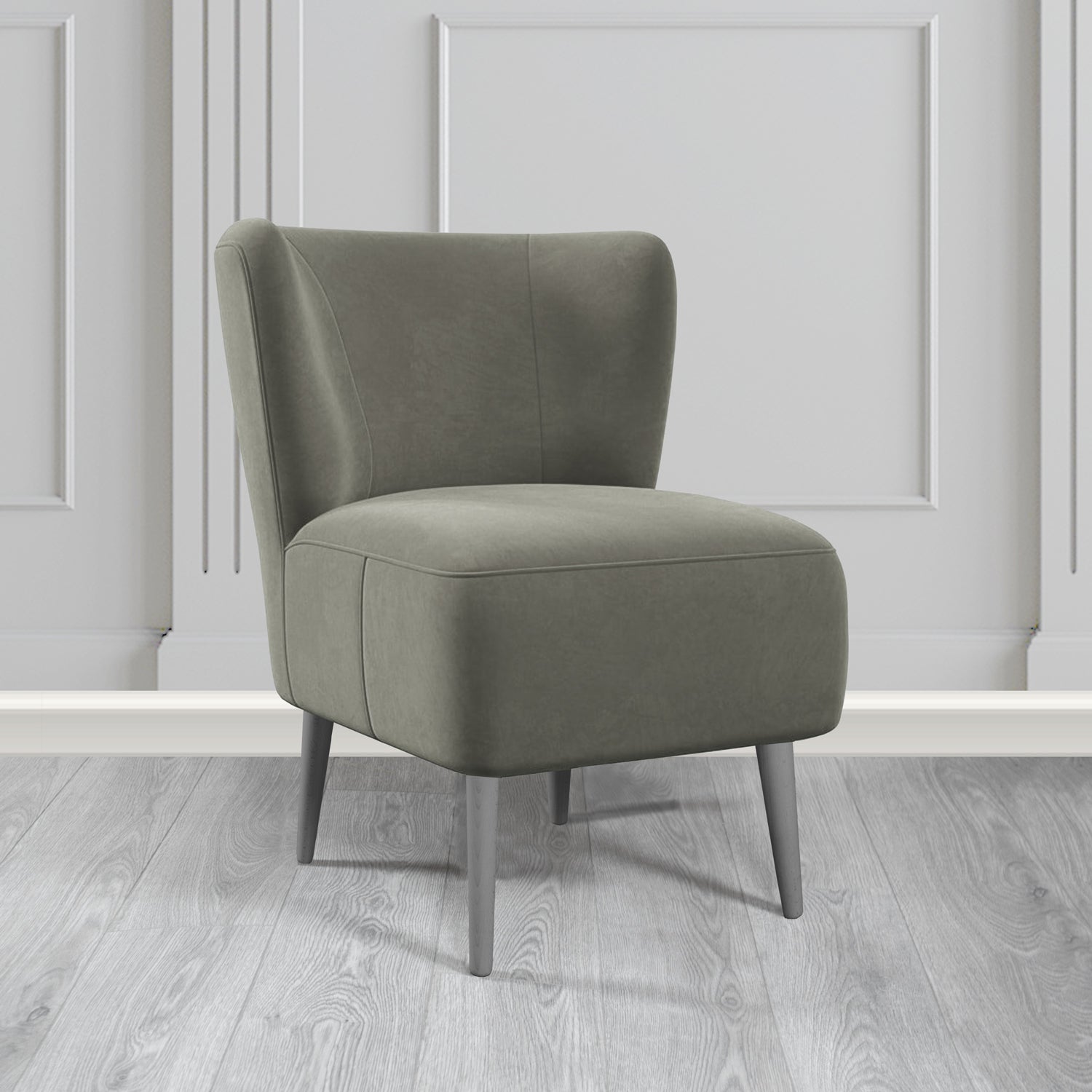St Lucia Tub Accent Chair in Monaco Plush Velvet Fabric