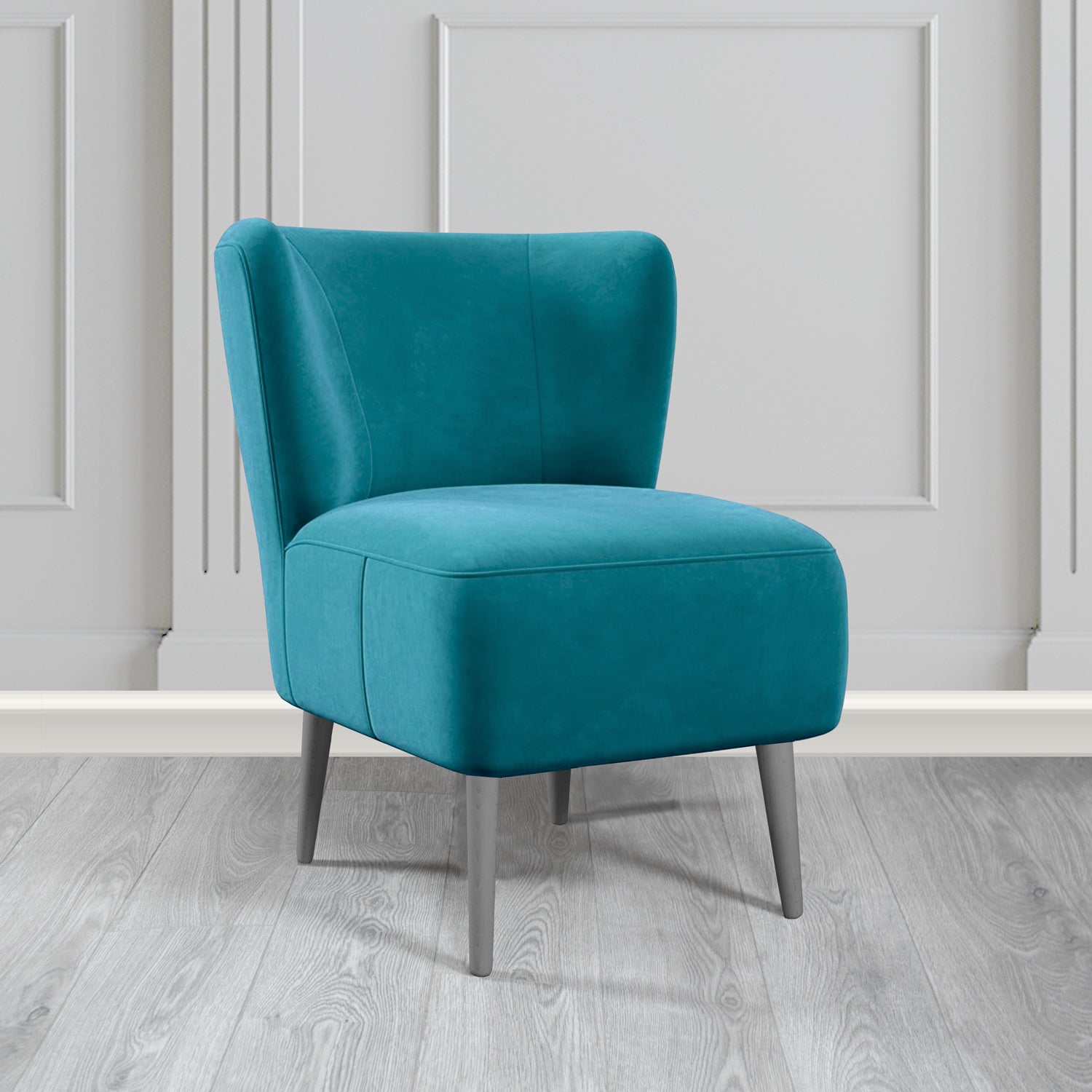 St Lucia Tub Accent Chair in Monaco Plush Velvet Fabric