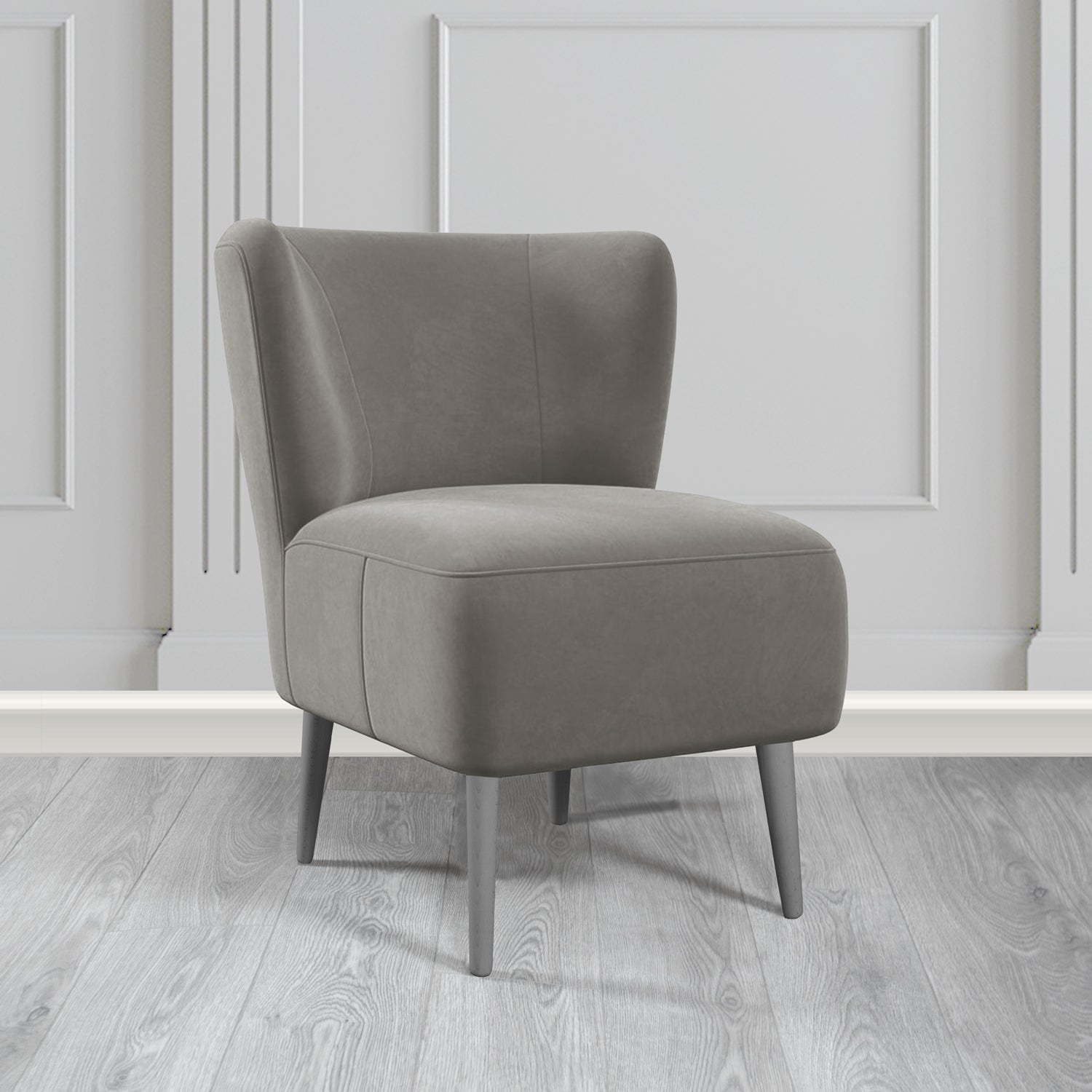 St Lucia Tub Accent Chair in Monaco Plush Velvet Fabric