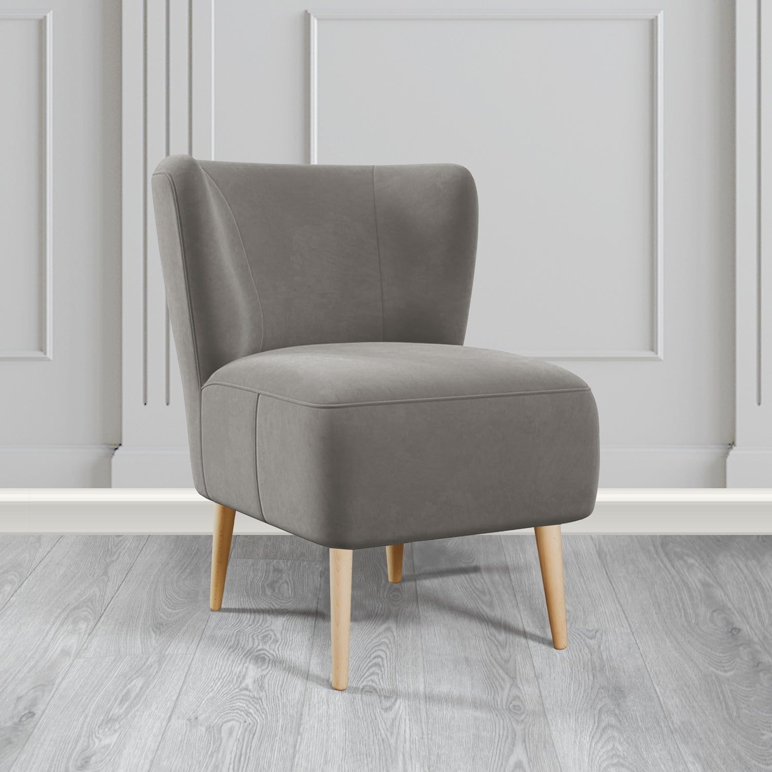 St Lucia Tub Accent Chair in Monaco Plush Velvet Fabric