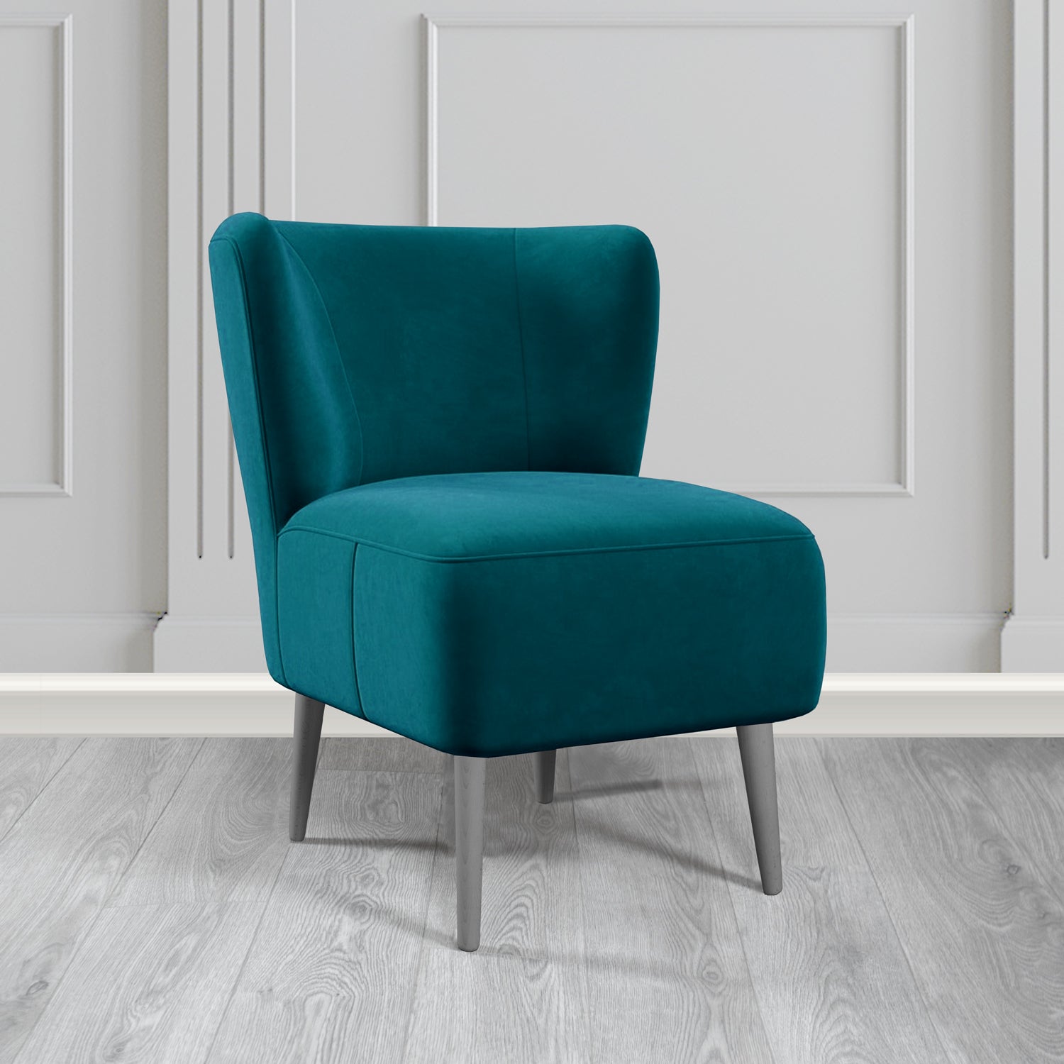 St Lucia Tub Accent Chair in Monaco Plush Velvet Fabric