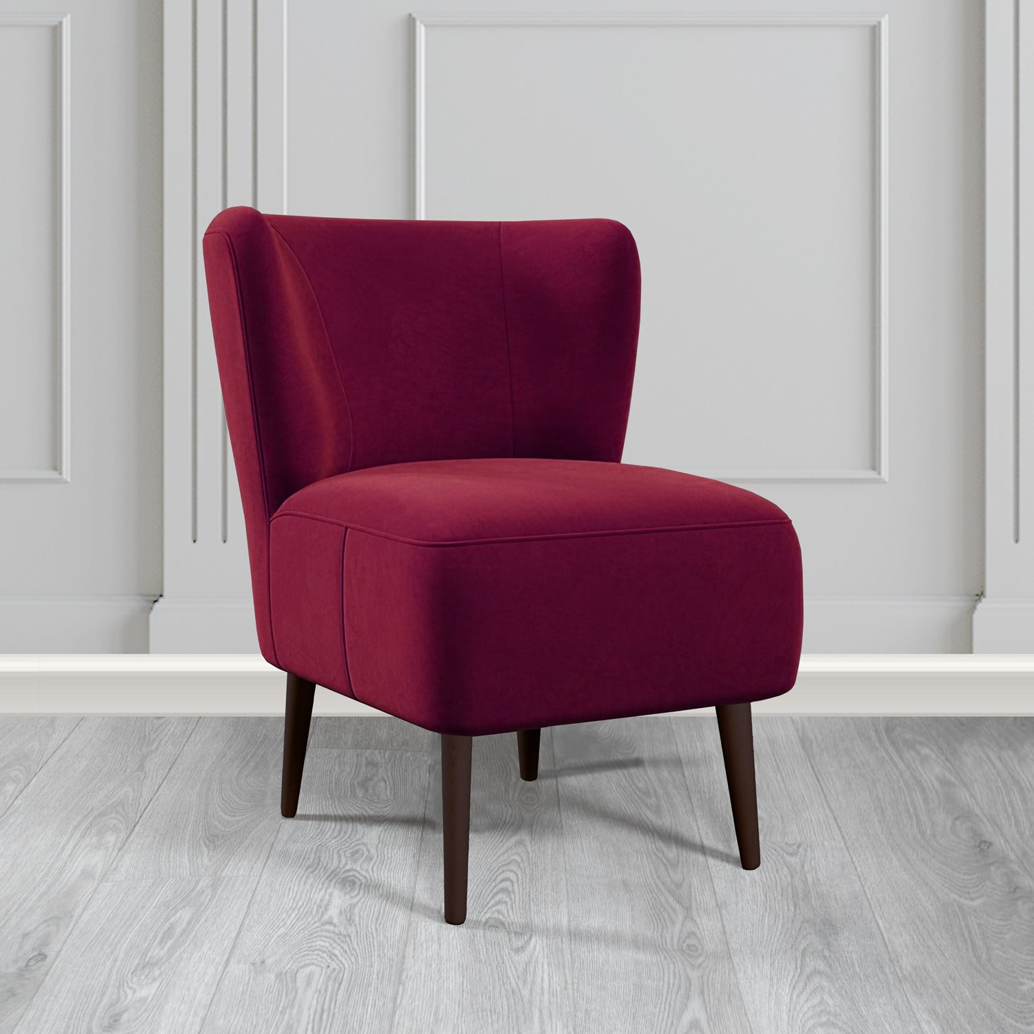 St Lucia Tub Accent Chair in Monaco Plush Velvet Fabric