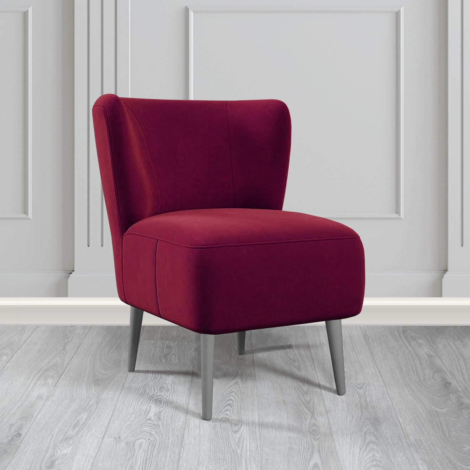 St Lucia Tub Accent Chair in Monaco Plush Velvet Fabric