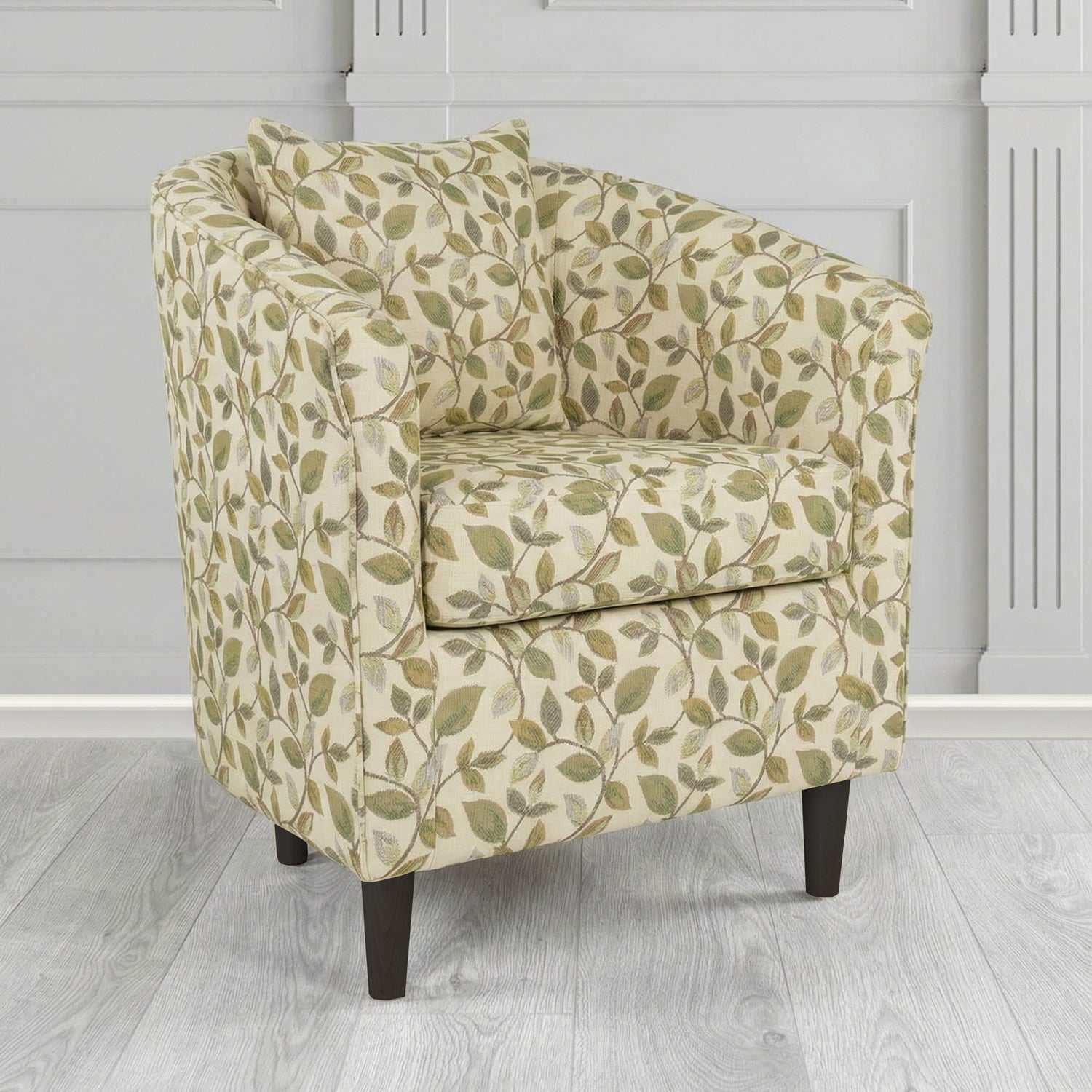 St Tropez Tub Chair in Porter and Stone Vercelli Floral Fabric with Scatter Cushion